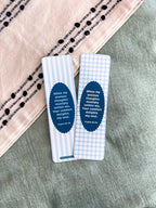 Psalm 94:19 Blue Gingham Bookmark