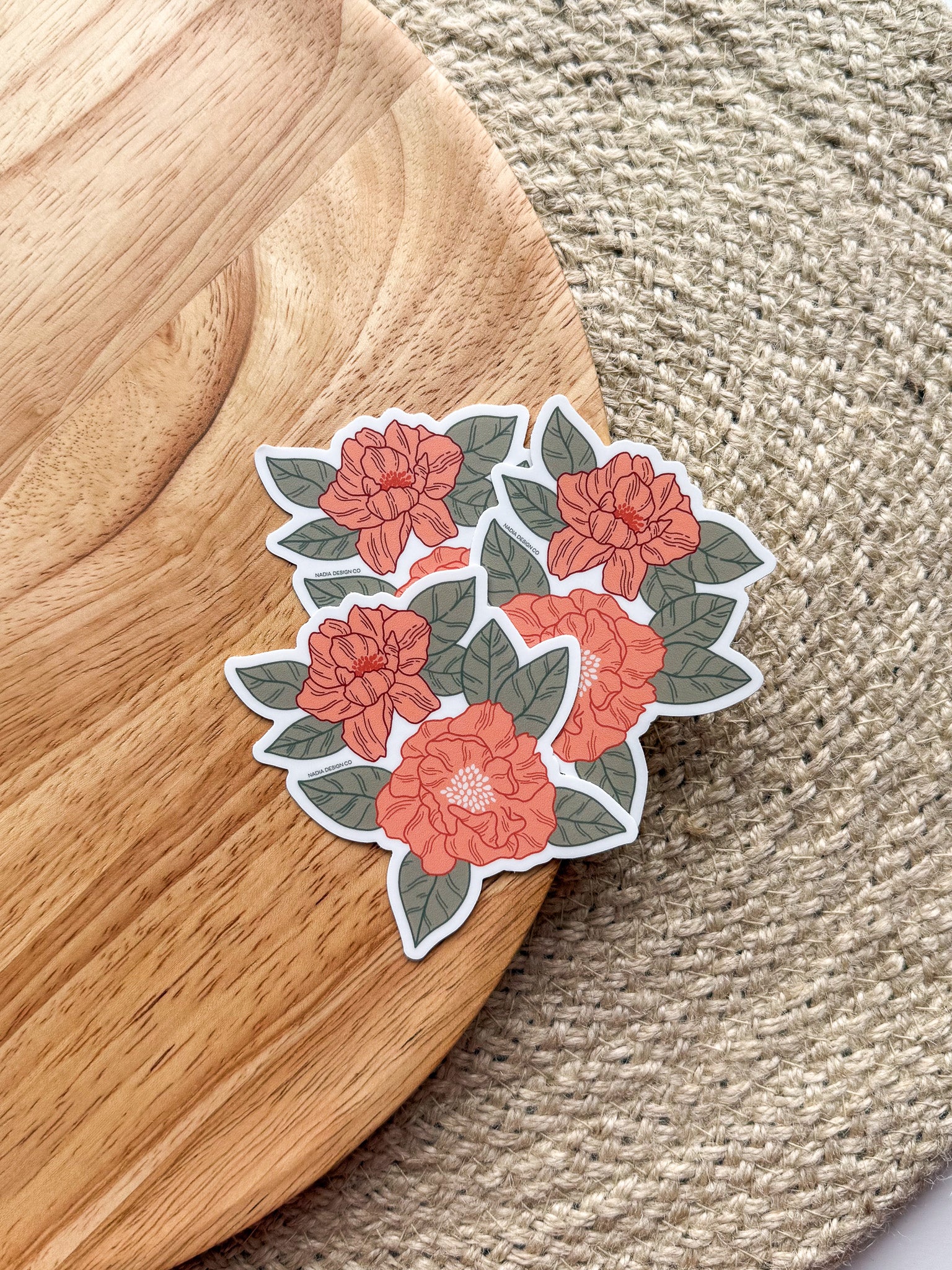 Peony Floral Sticker