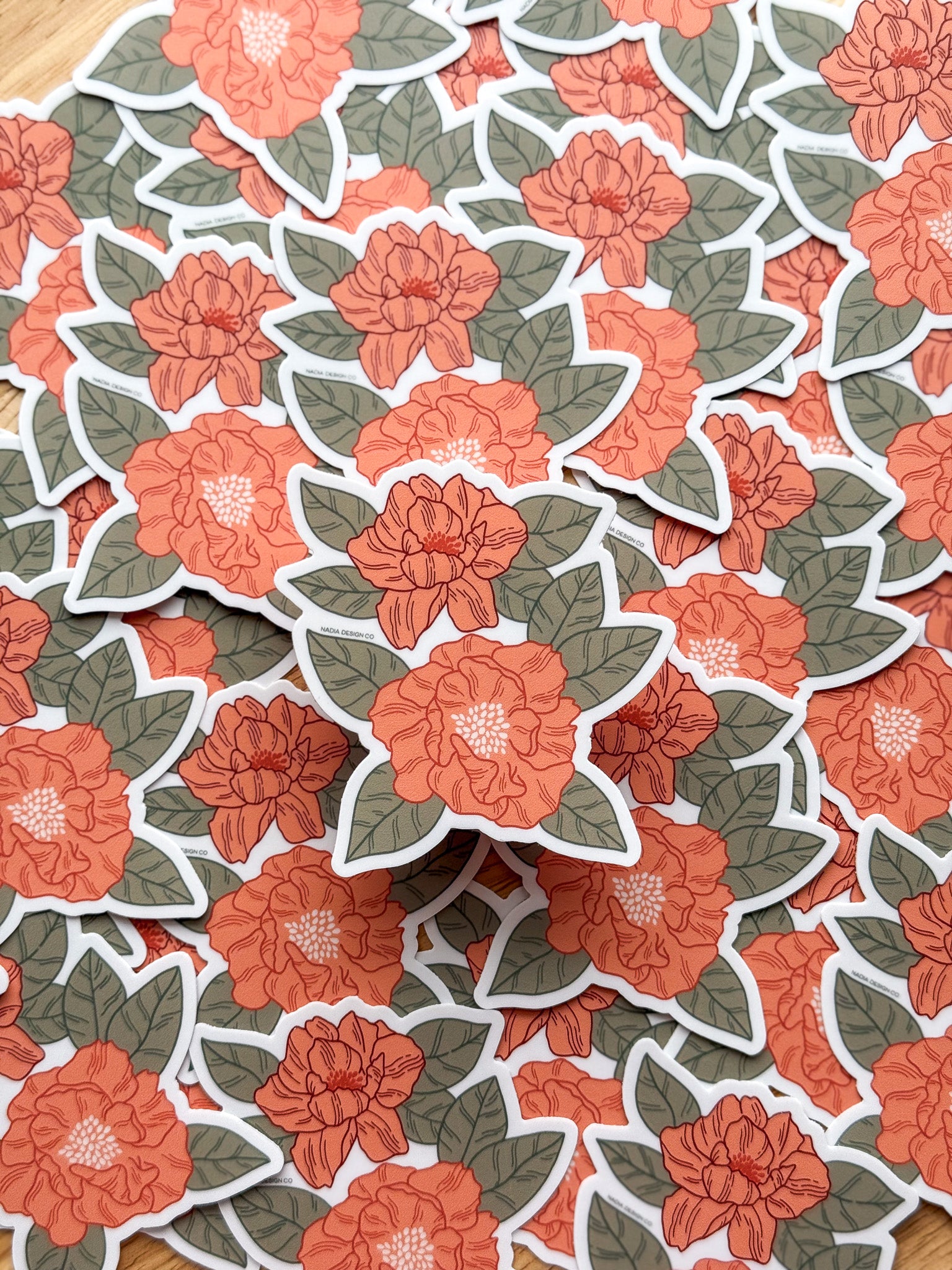 Peony Floral Sticker