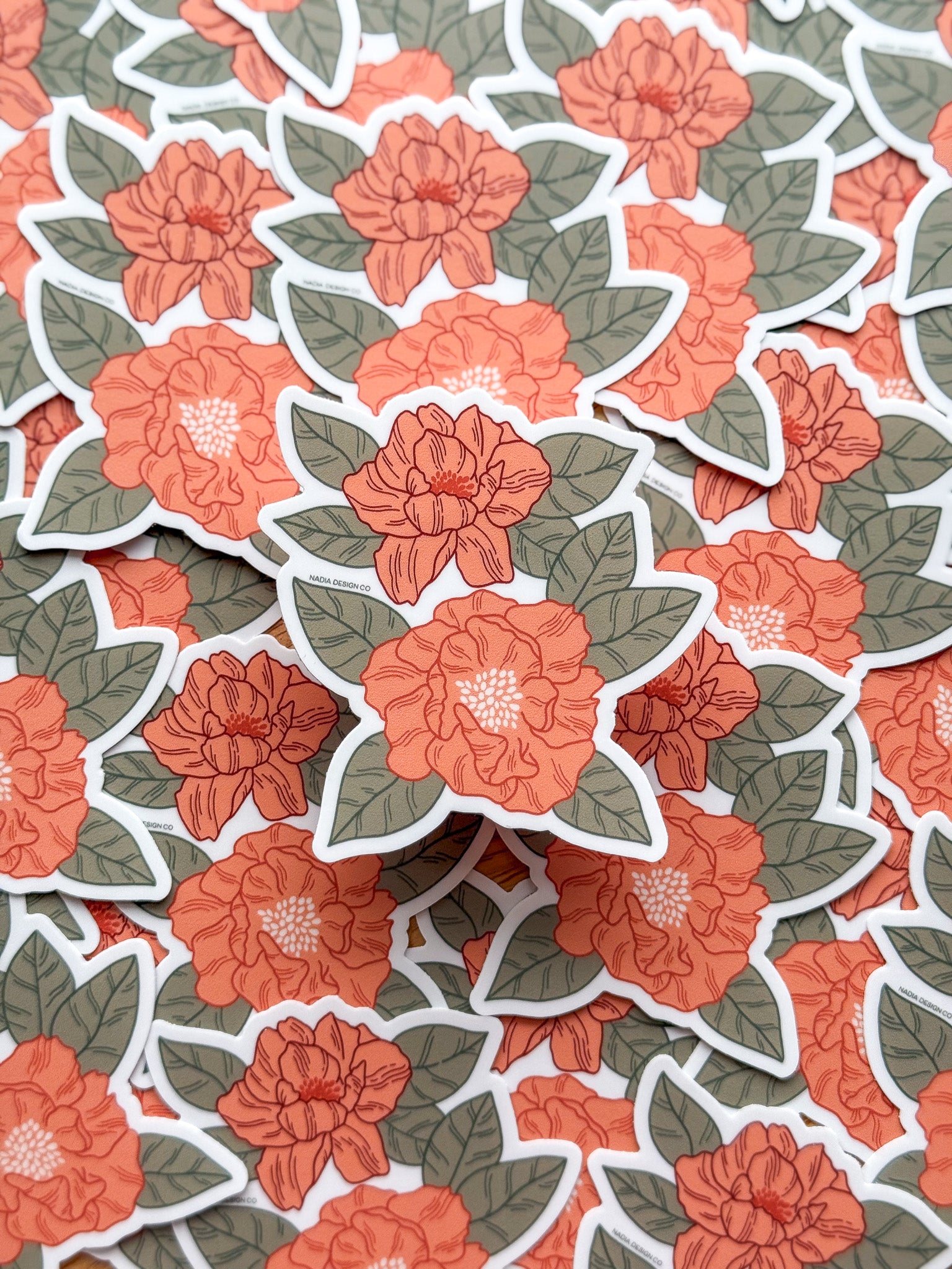 Peony Floral Sticker