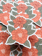 Peony Floral Sticker