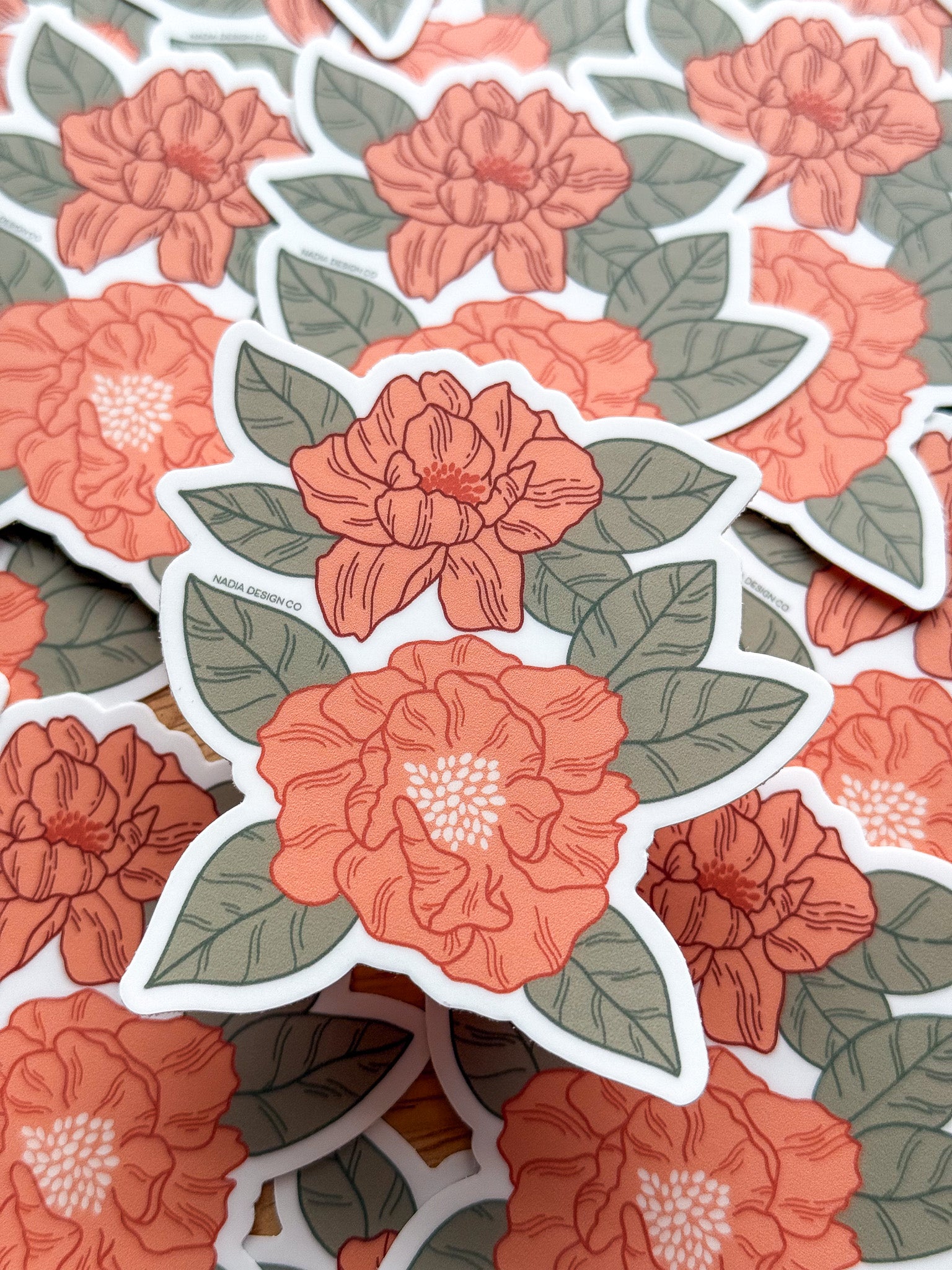 Peony Floral Sticker