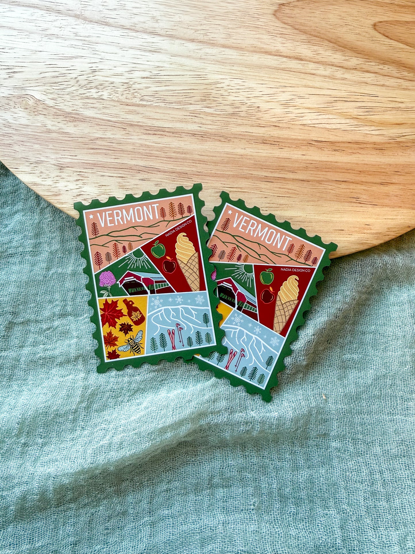 Vermont Stamp Magnet