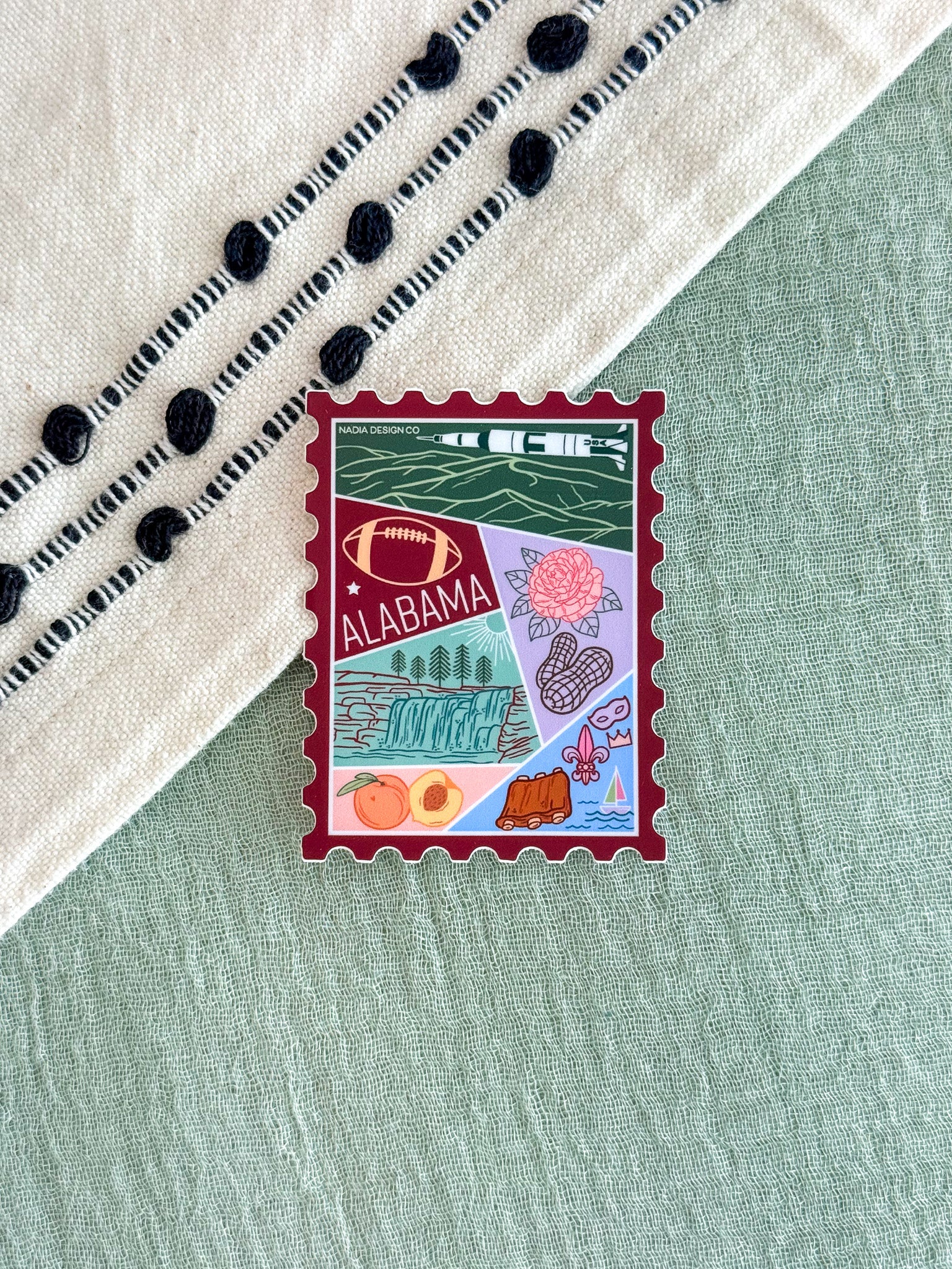 Alabama Stamp Sticker