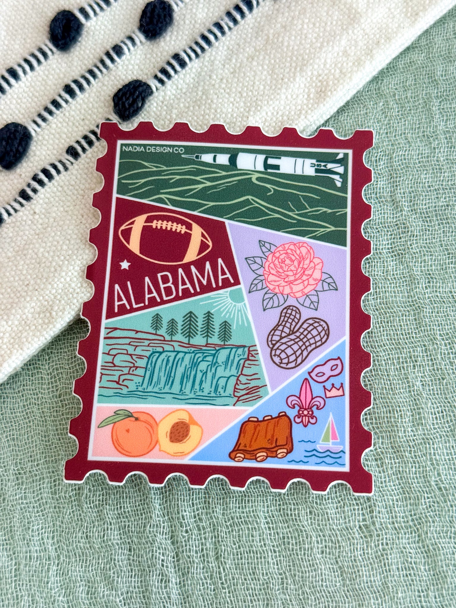 Alabama Stamp Sticker
