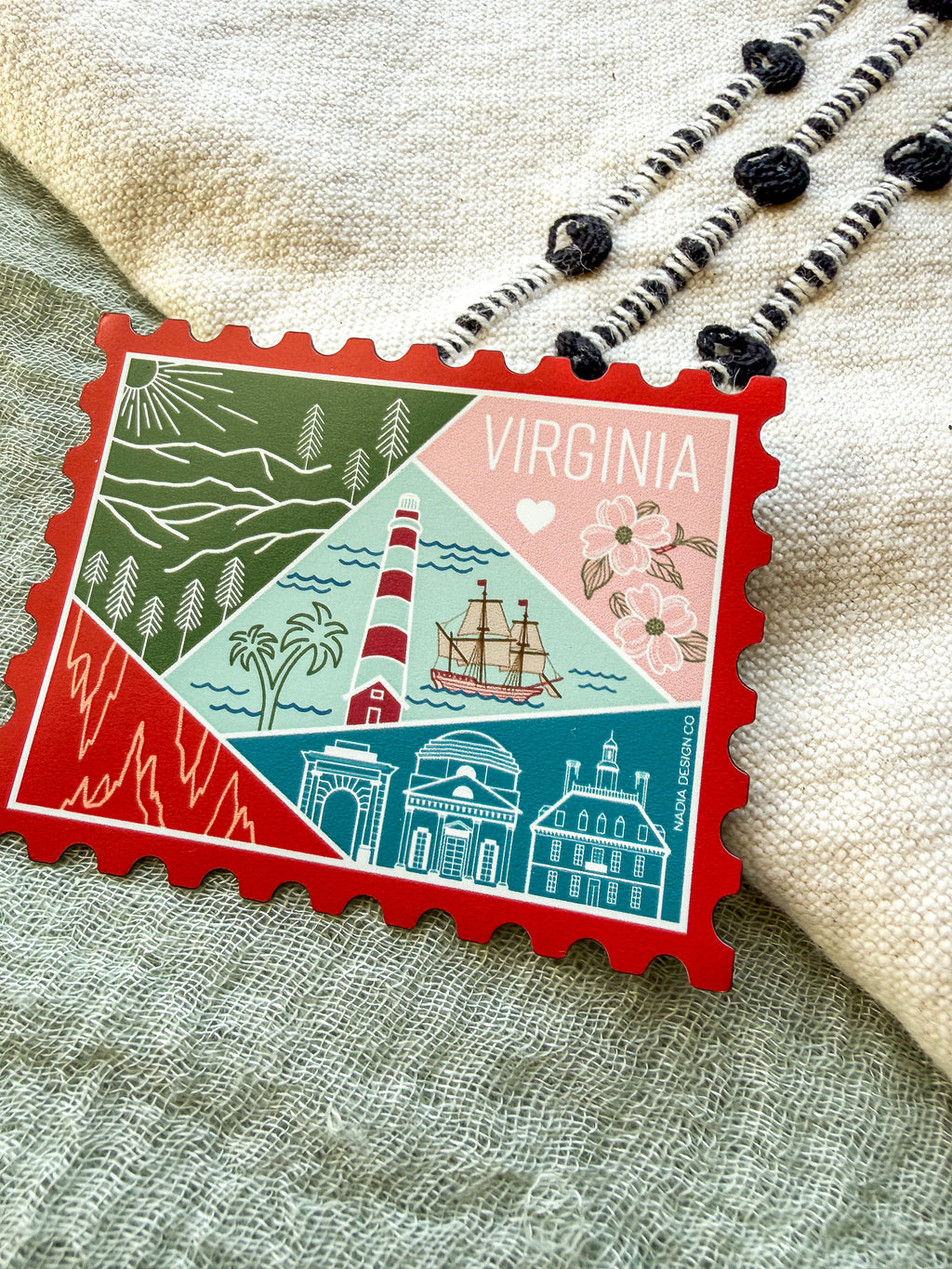 Virginia Stamp Magnet