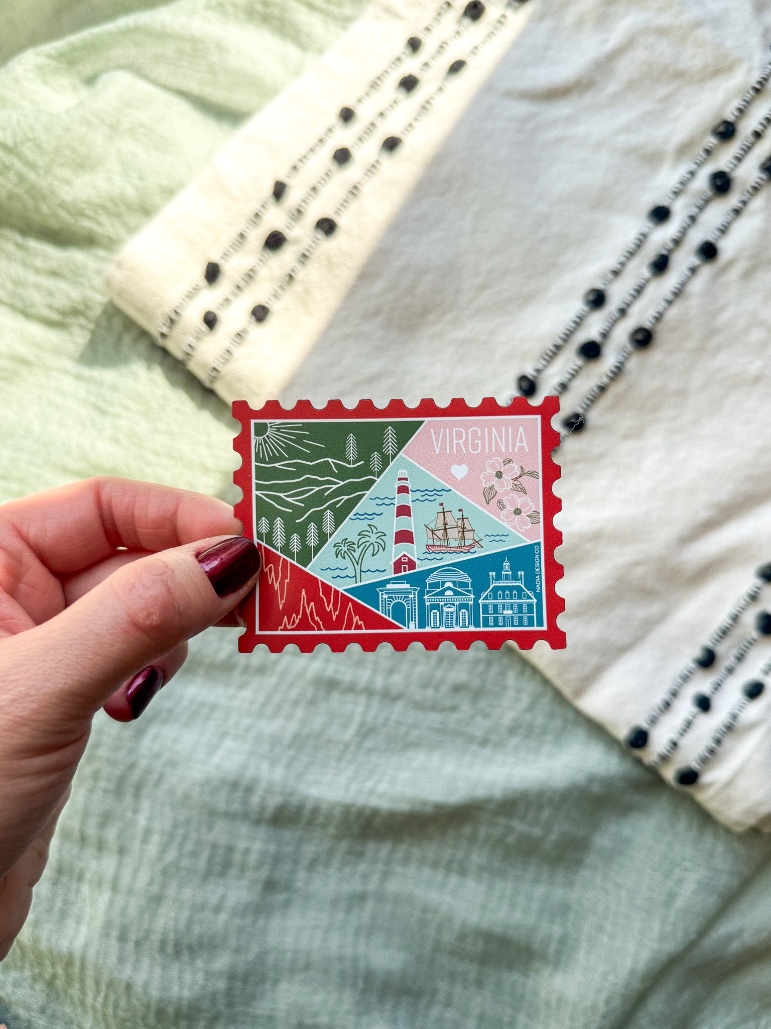 Virginia Stamp Magnet