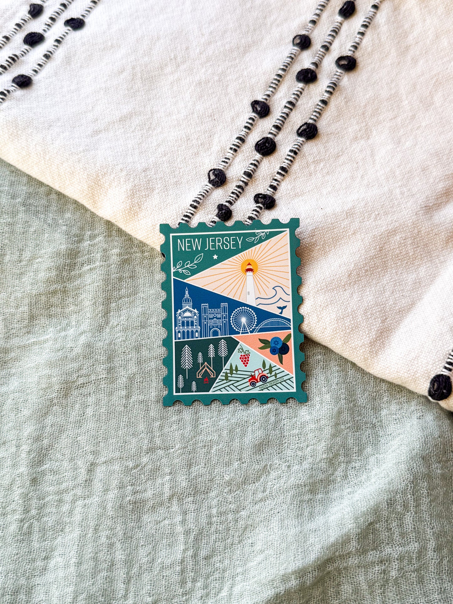 New Jersey Stamp Magnet