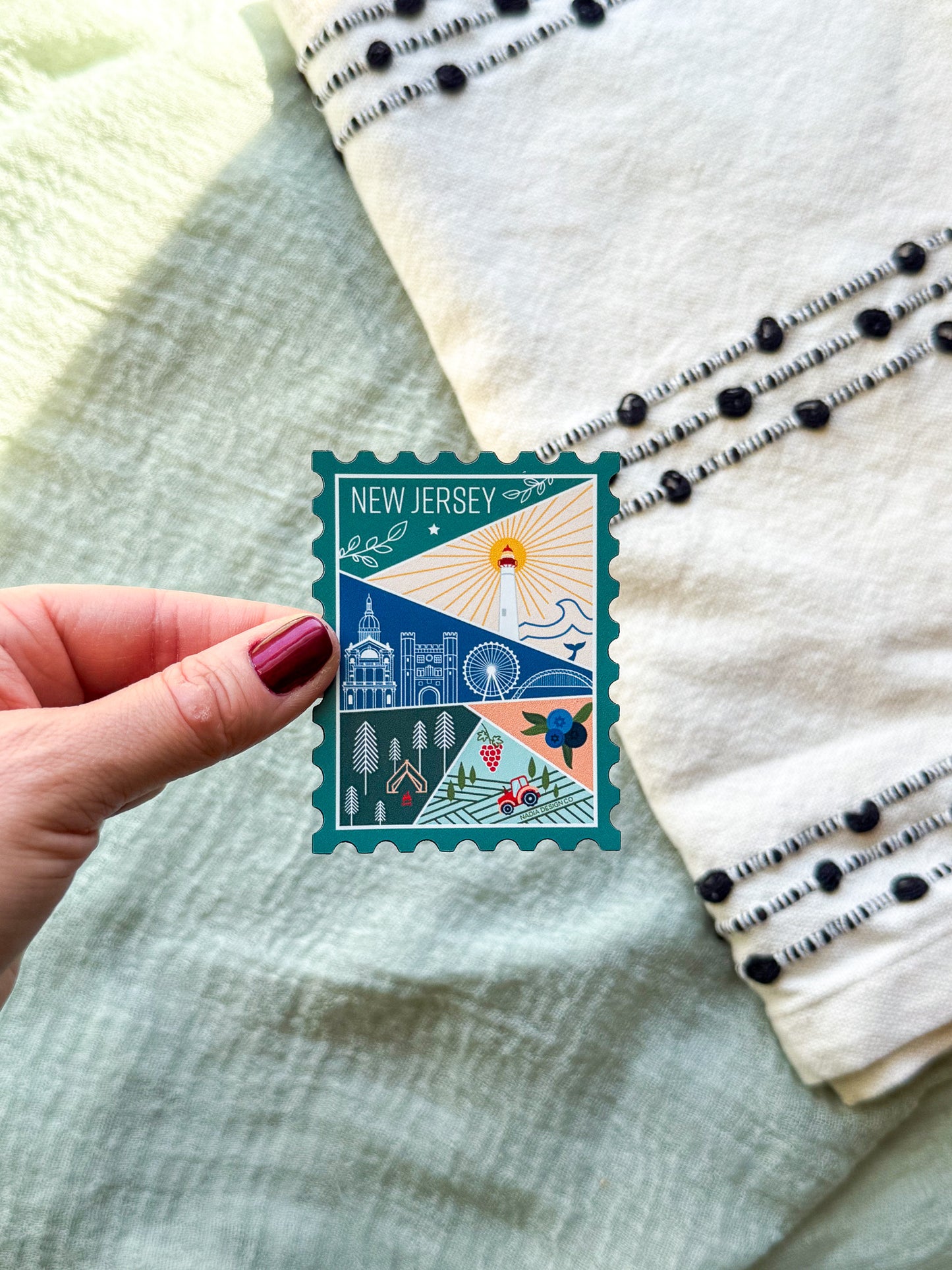 New Jersey Stamp Magnet