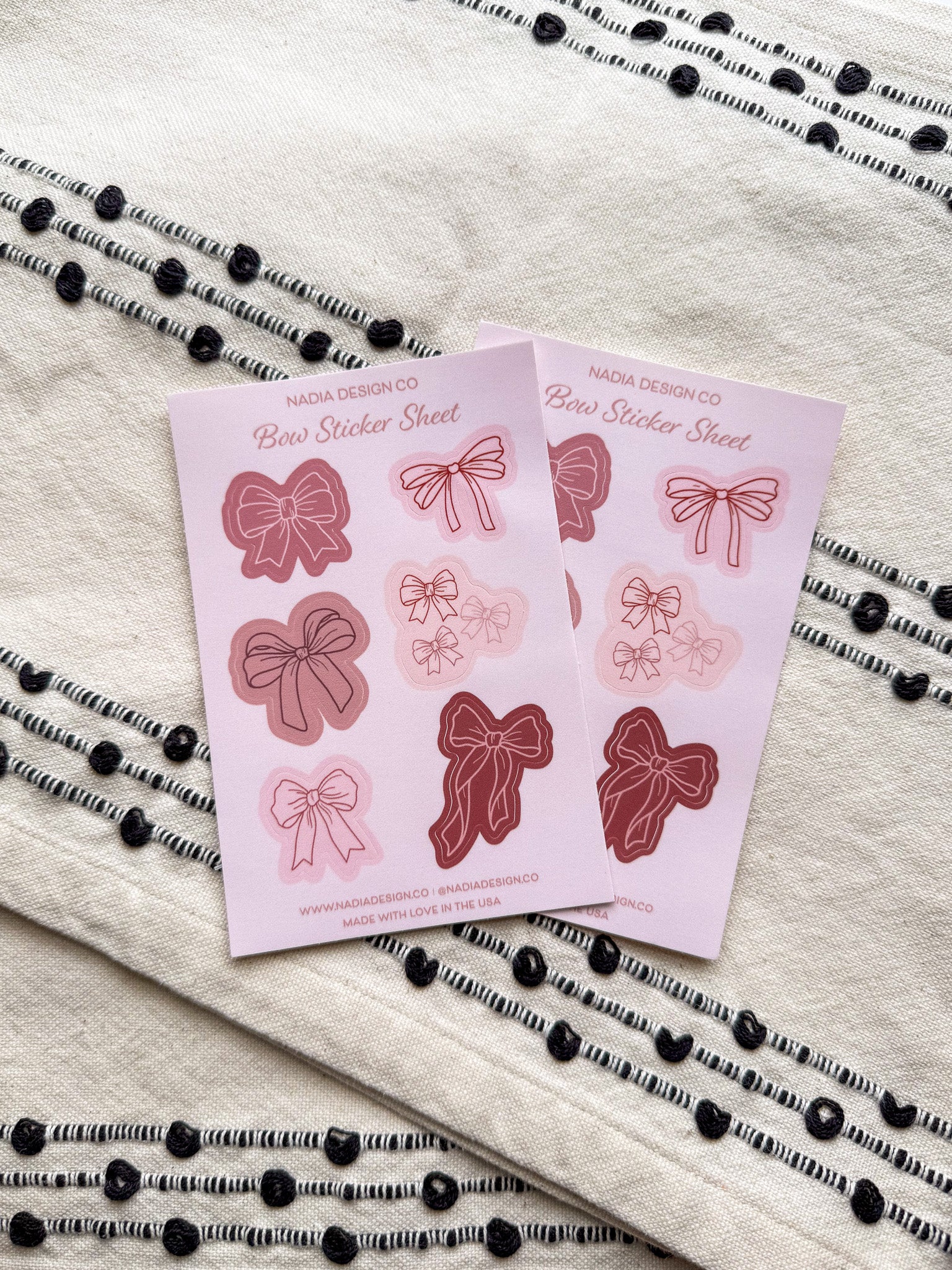 Bow Sticker Sheet