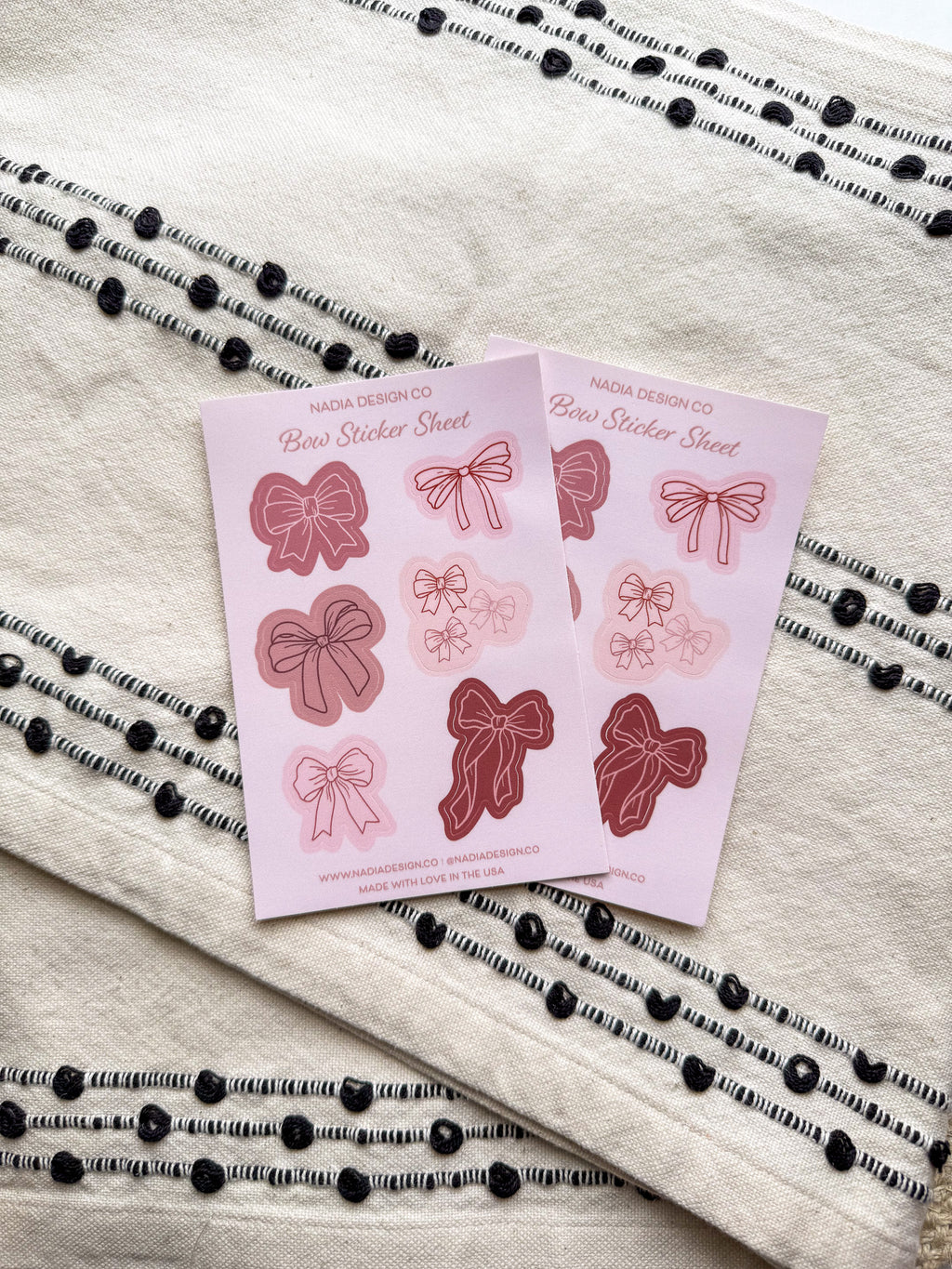 Bow Sticker Sheet