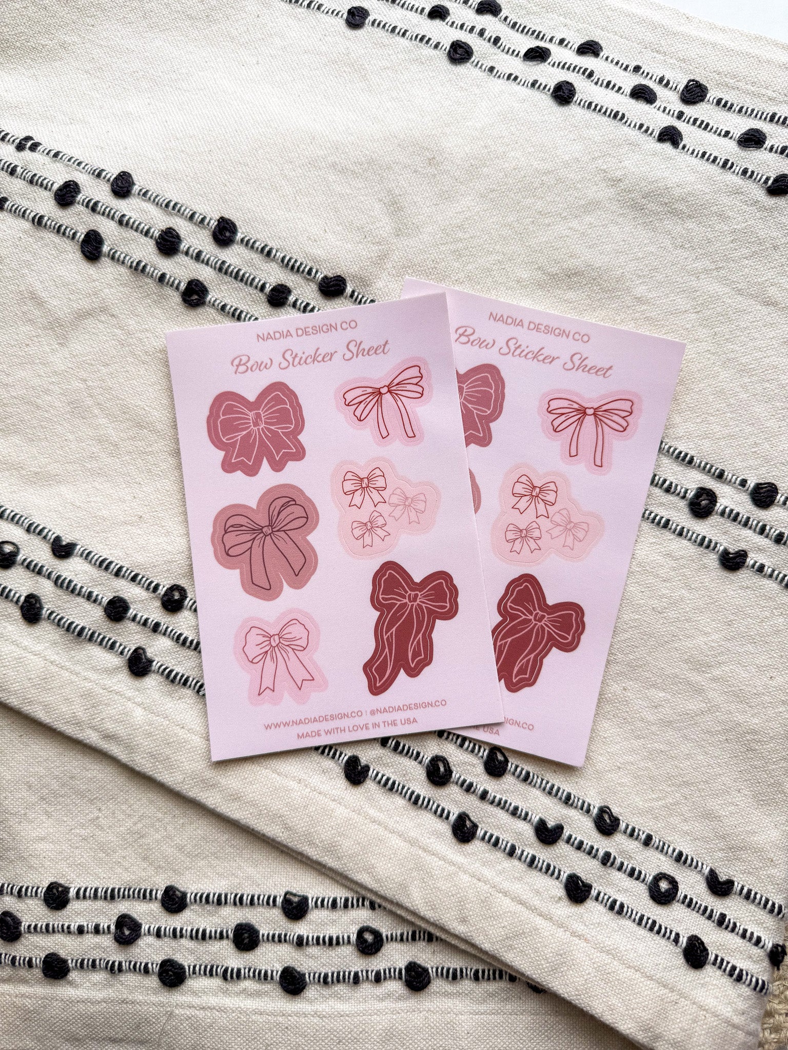 Bow Sticker Sheet