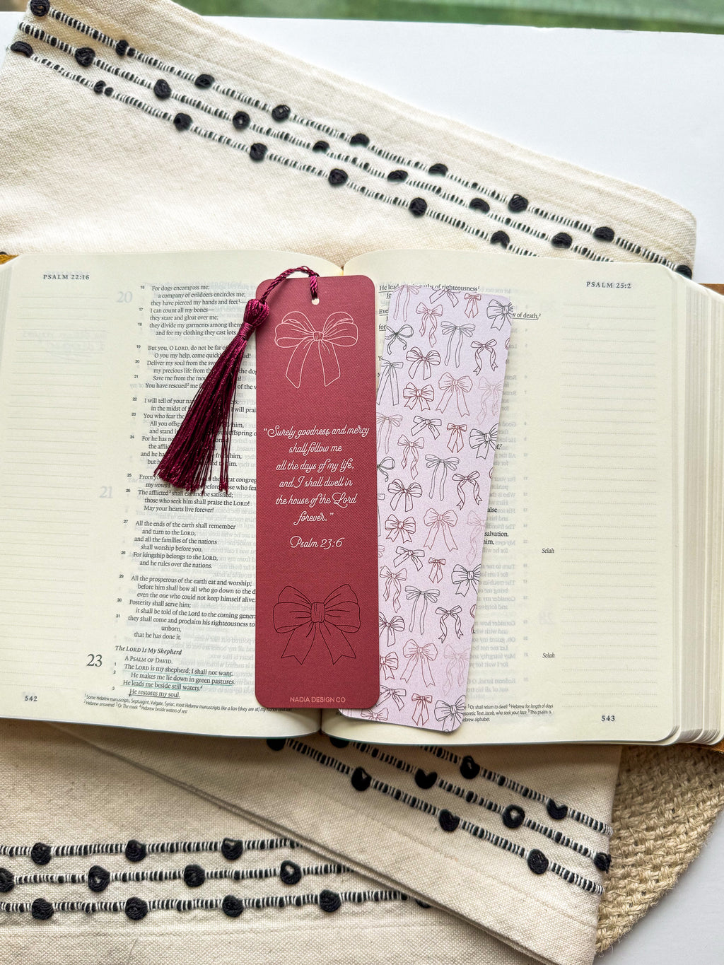 Psalm 23:6 Bow Bookmark