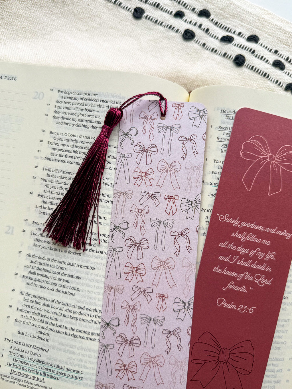 Psalm 23:6 Bow Bookmark
