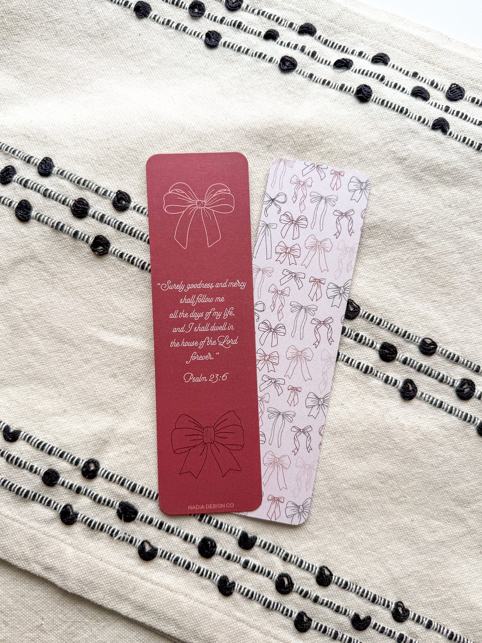 Psalm 23:6 Bow Bookmark