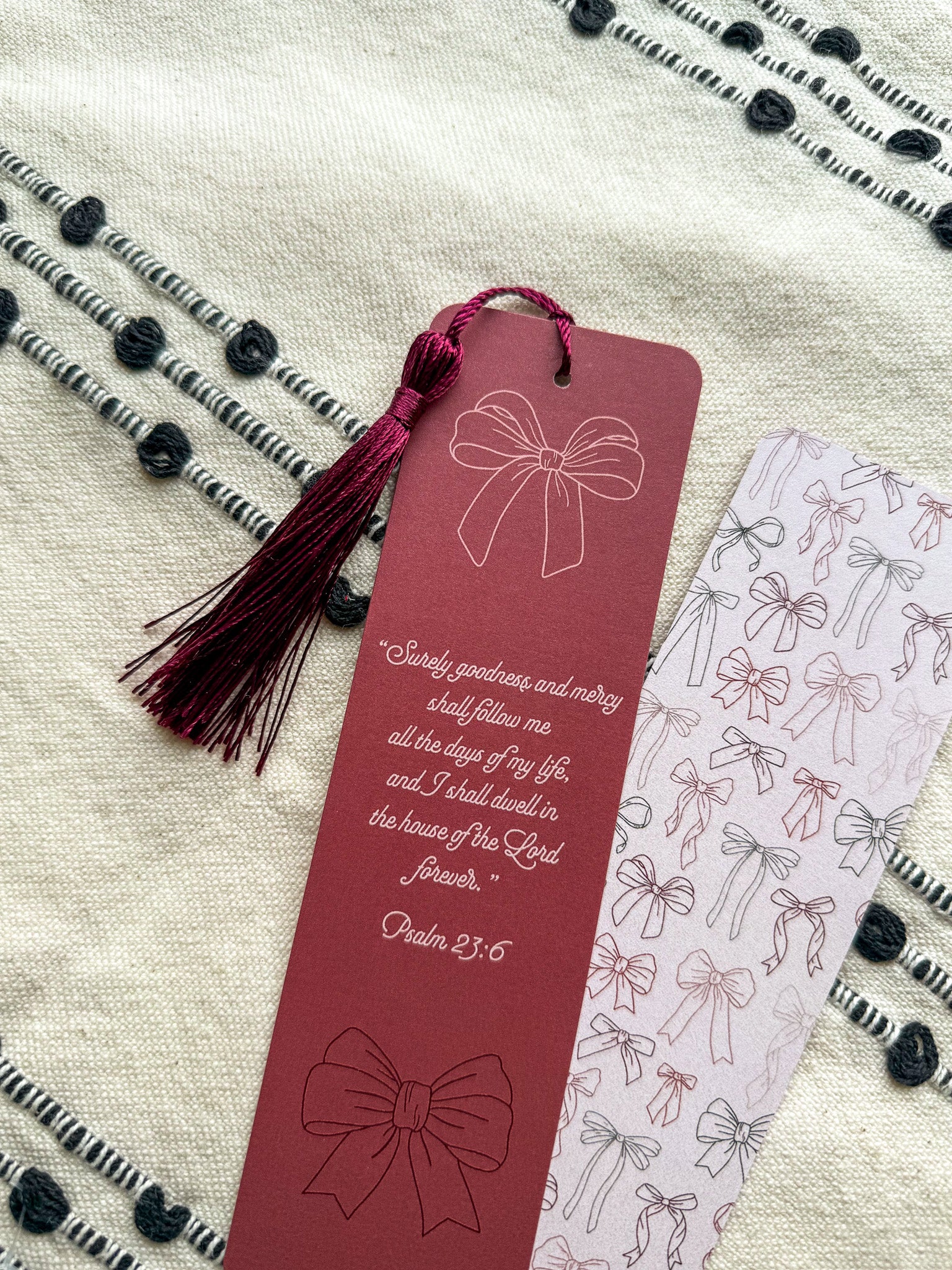 Psalm 23:6 Bow Bookmark