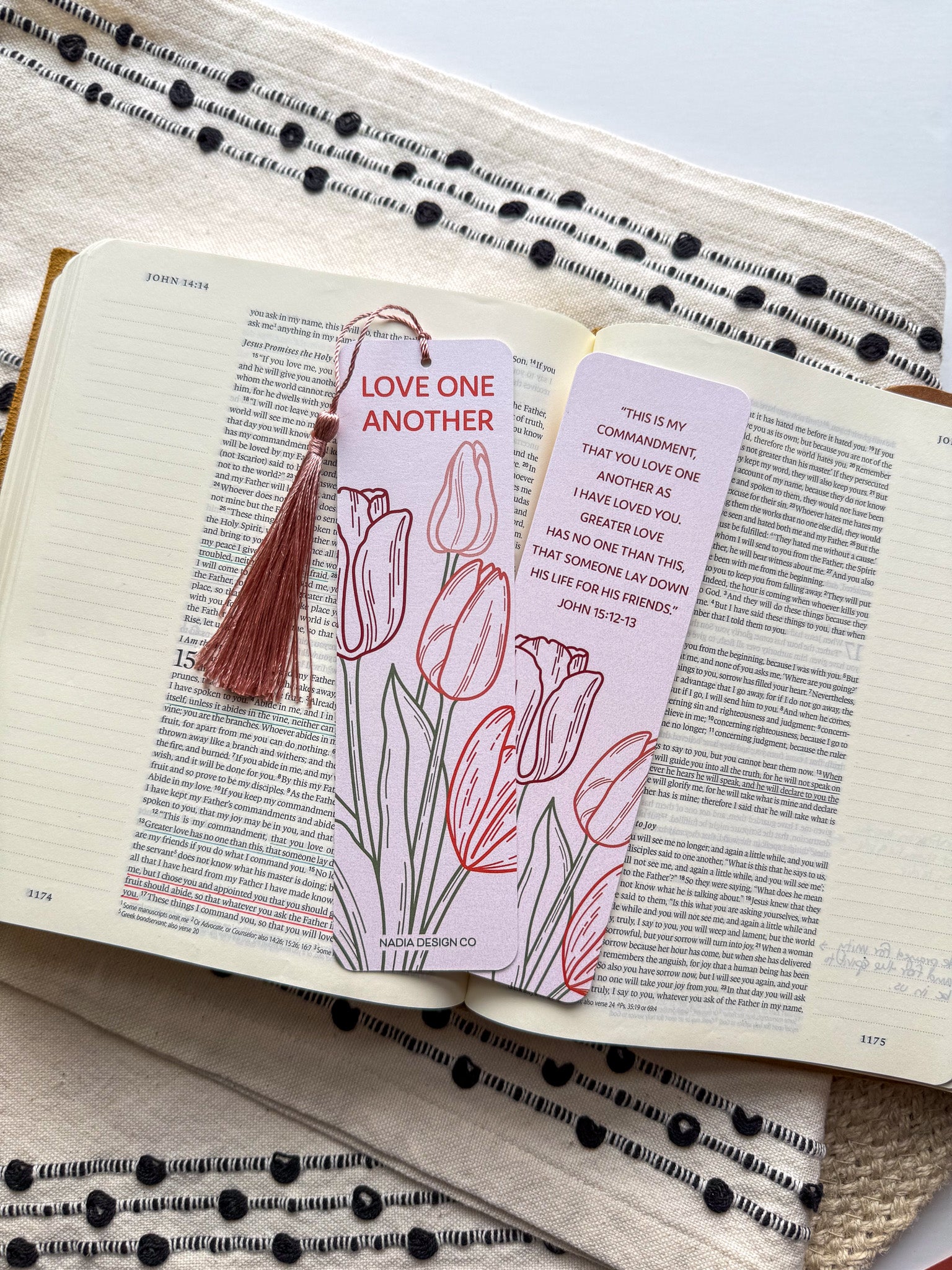 Love One Another Verse Bookmark