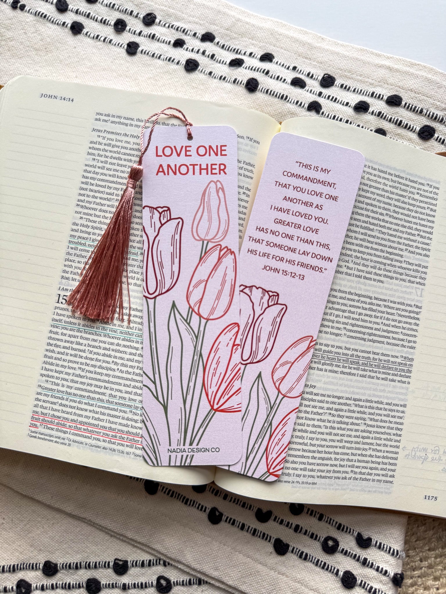 Love One Another Verse Bookmark