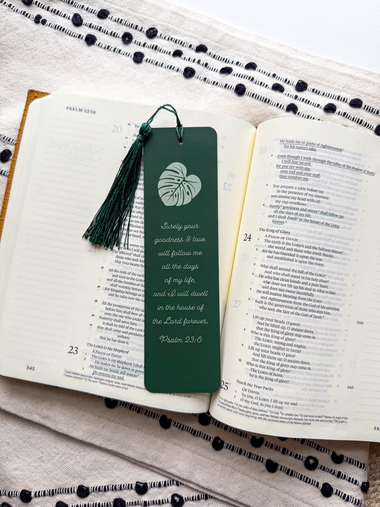 Surely your Goodness Verse Bookmarks Psalm 23:6