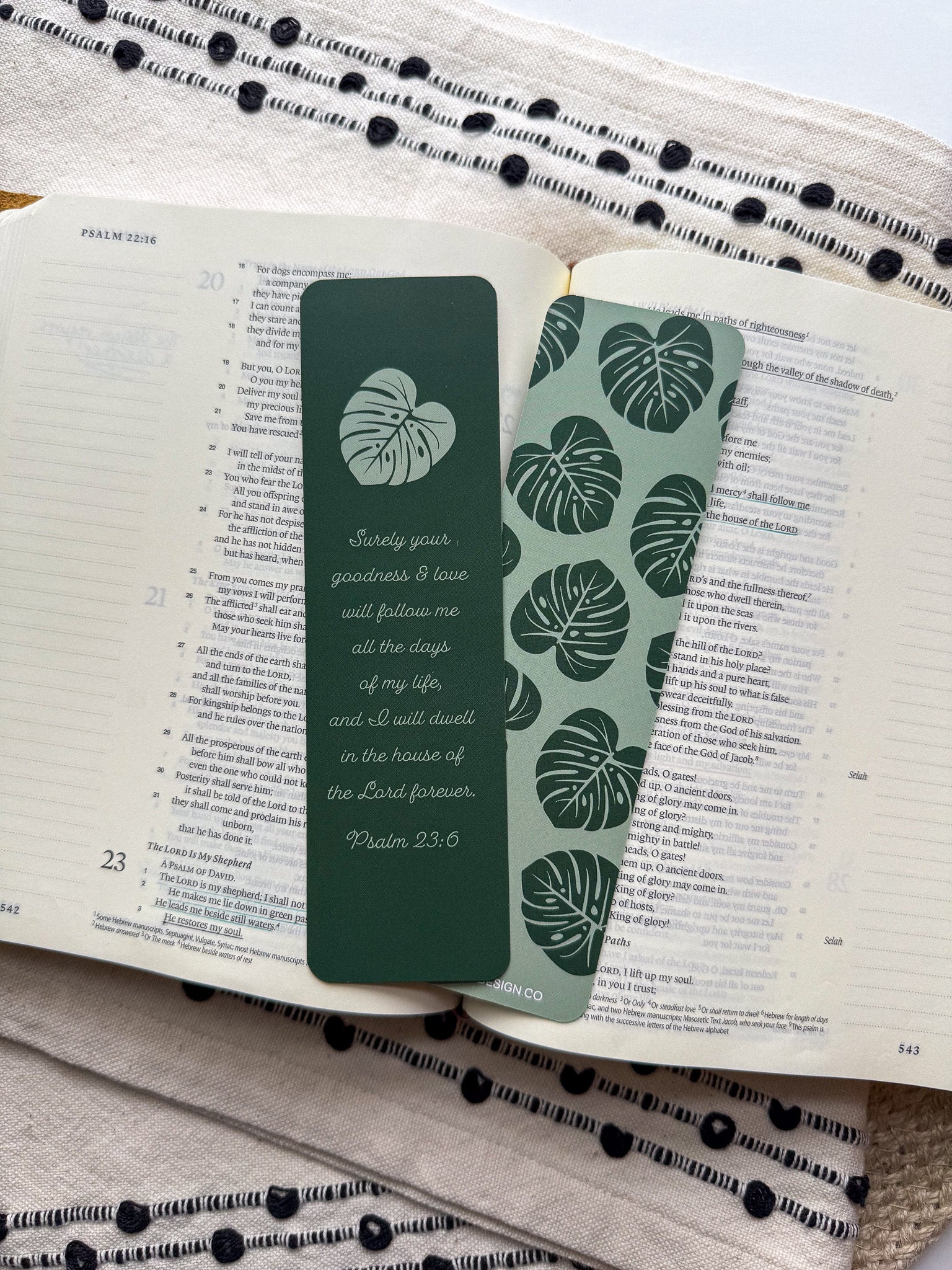 Surely your Goodness Verse Bookmarks Psalm 23:6
