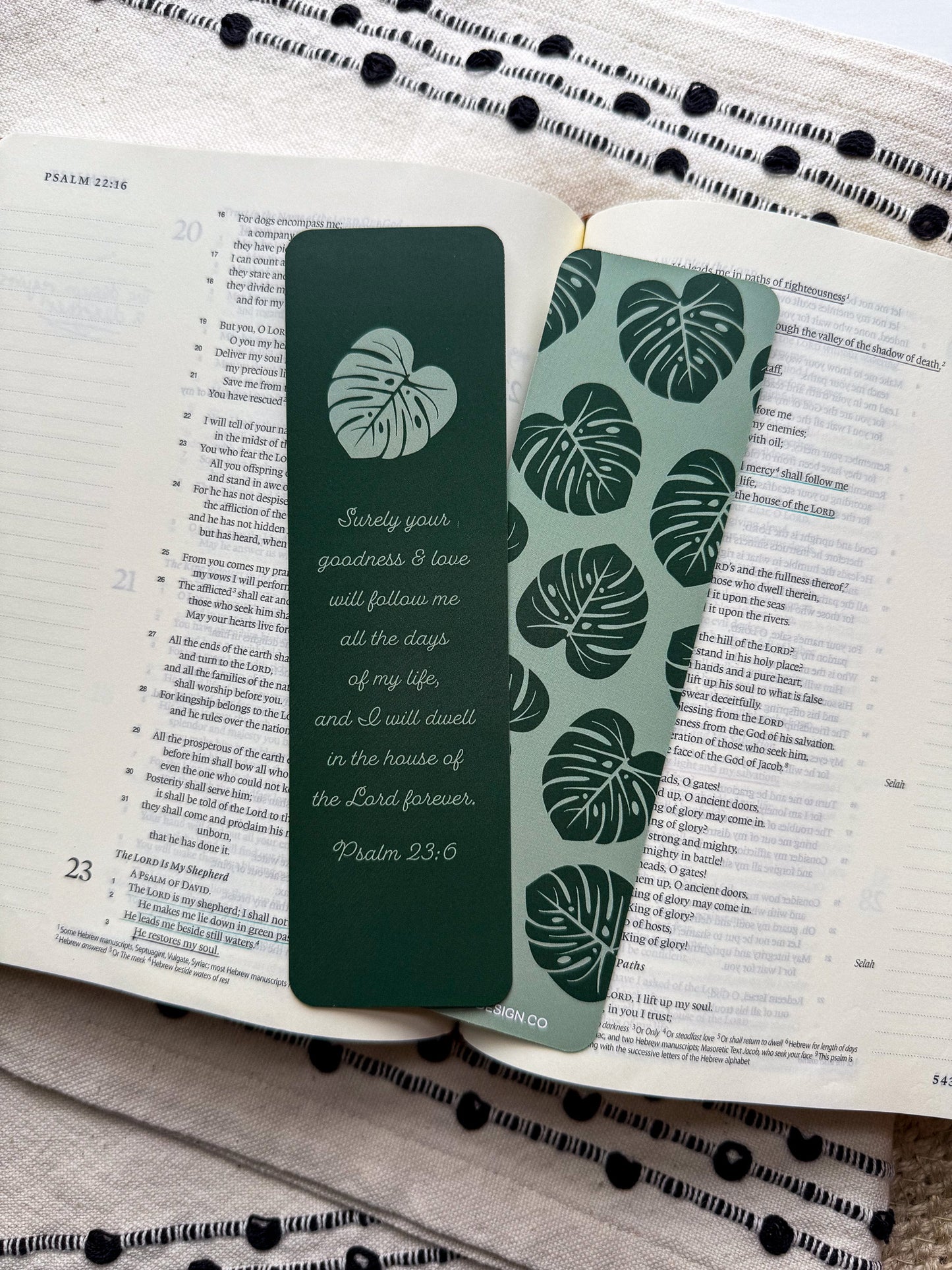 Surely your Goodness Verse Bookmarks Psalm 23:6