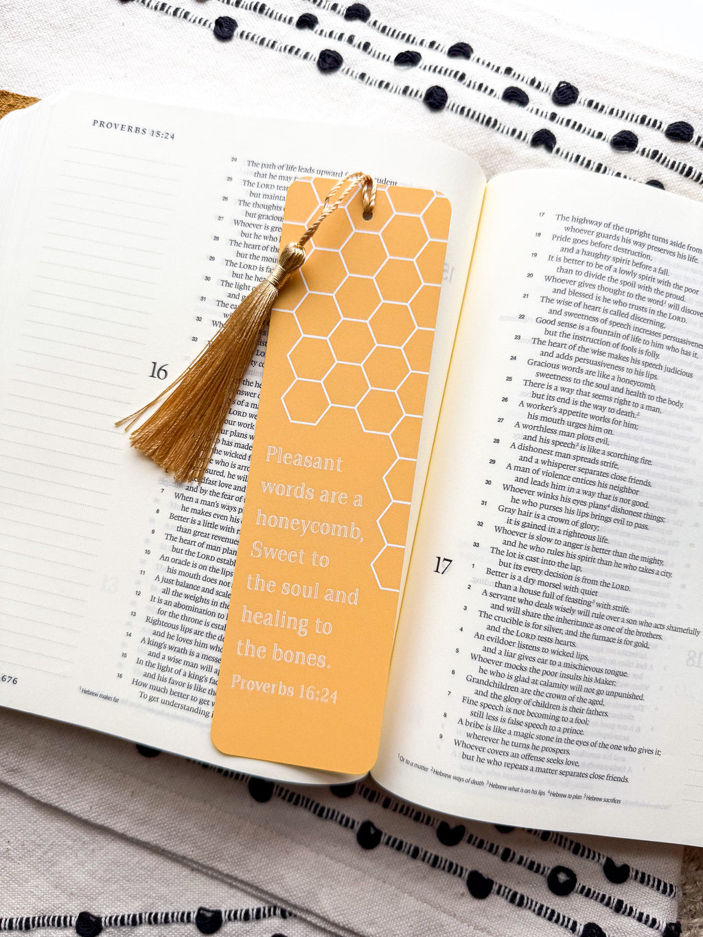 Proverbs 16:24 Bible Verse Bookmarks