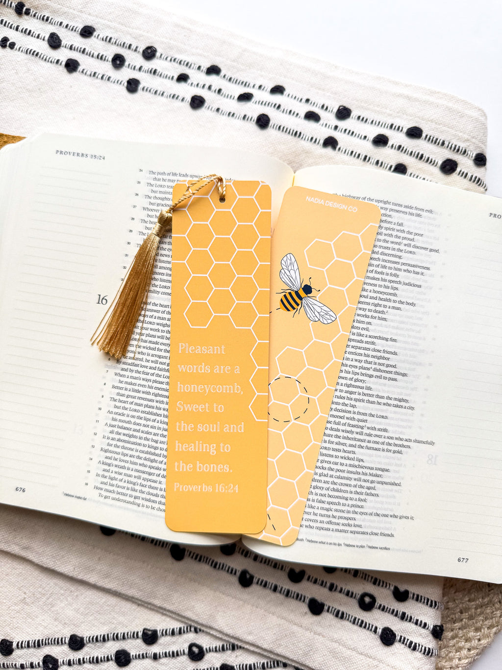 Proverbs 16:24 Bible Verse Bookmarks