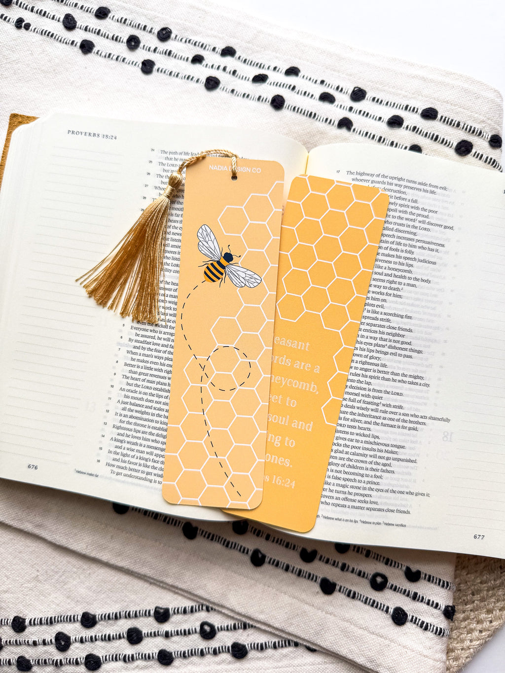 Proverbs 16:24 Bible Verse Bookmarks