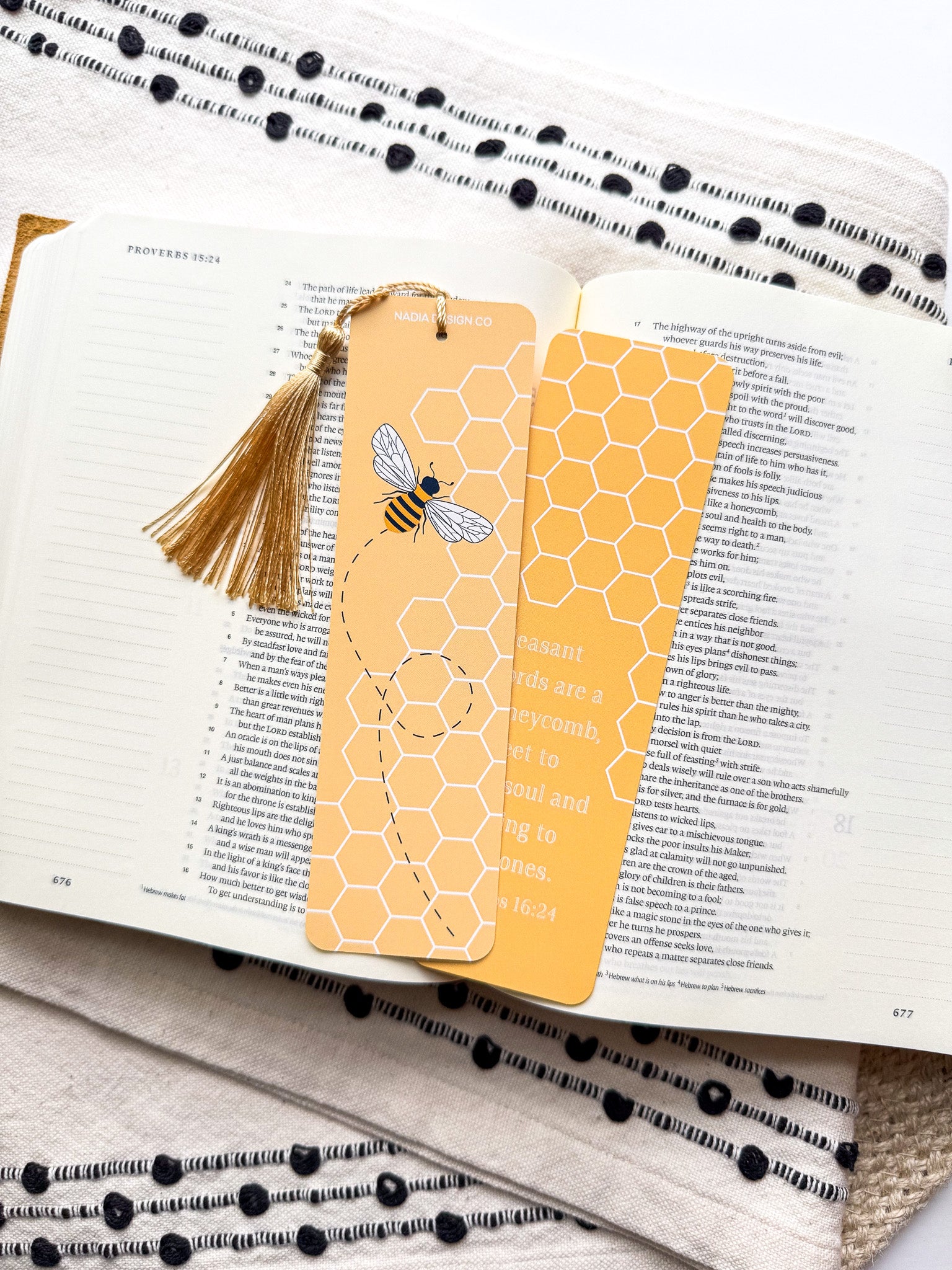 Proverbs 16:24 Bible Verse Bookmarks