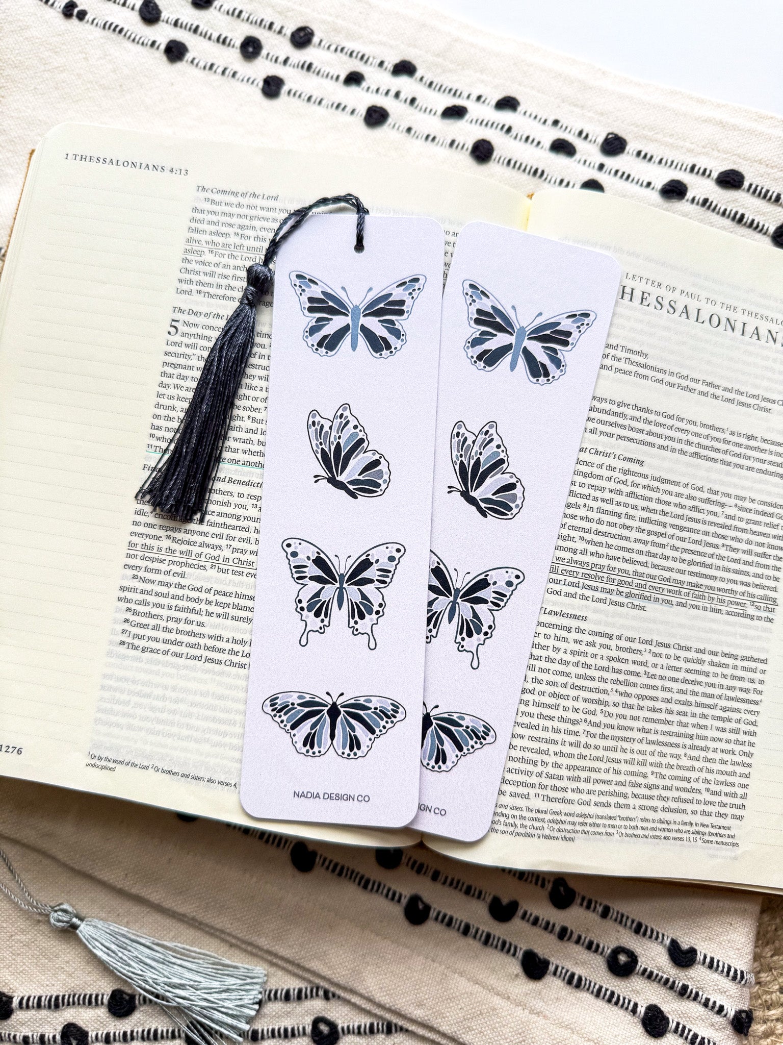Blue Butterfly Bookmark