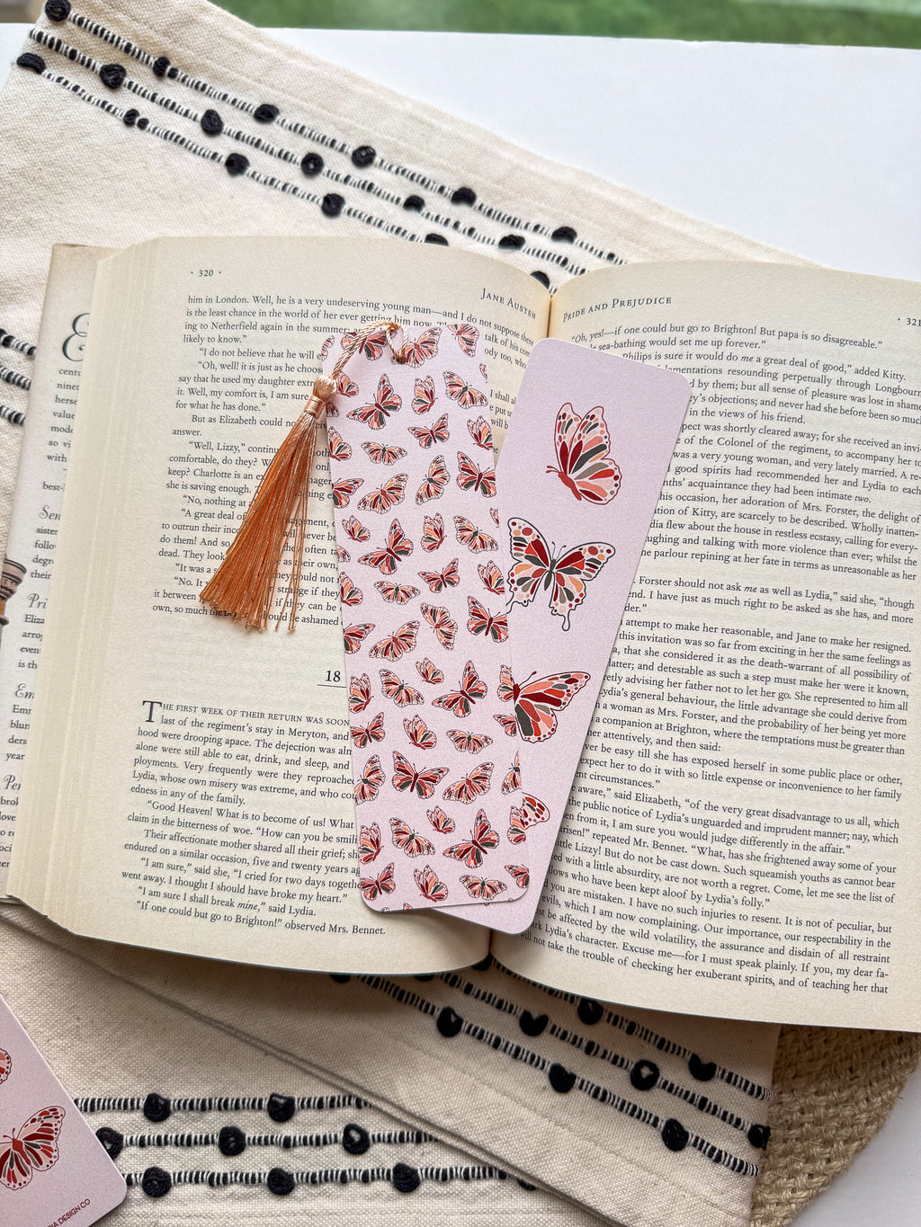 Butterfly Bookmark (Warm Tones)