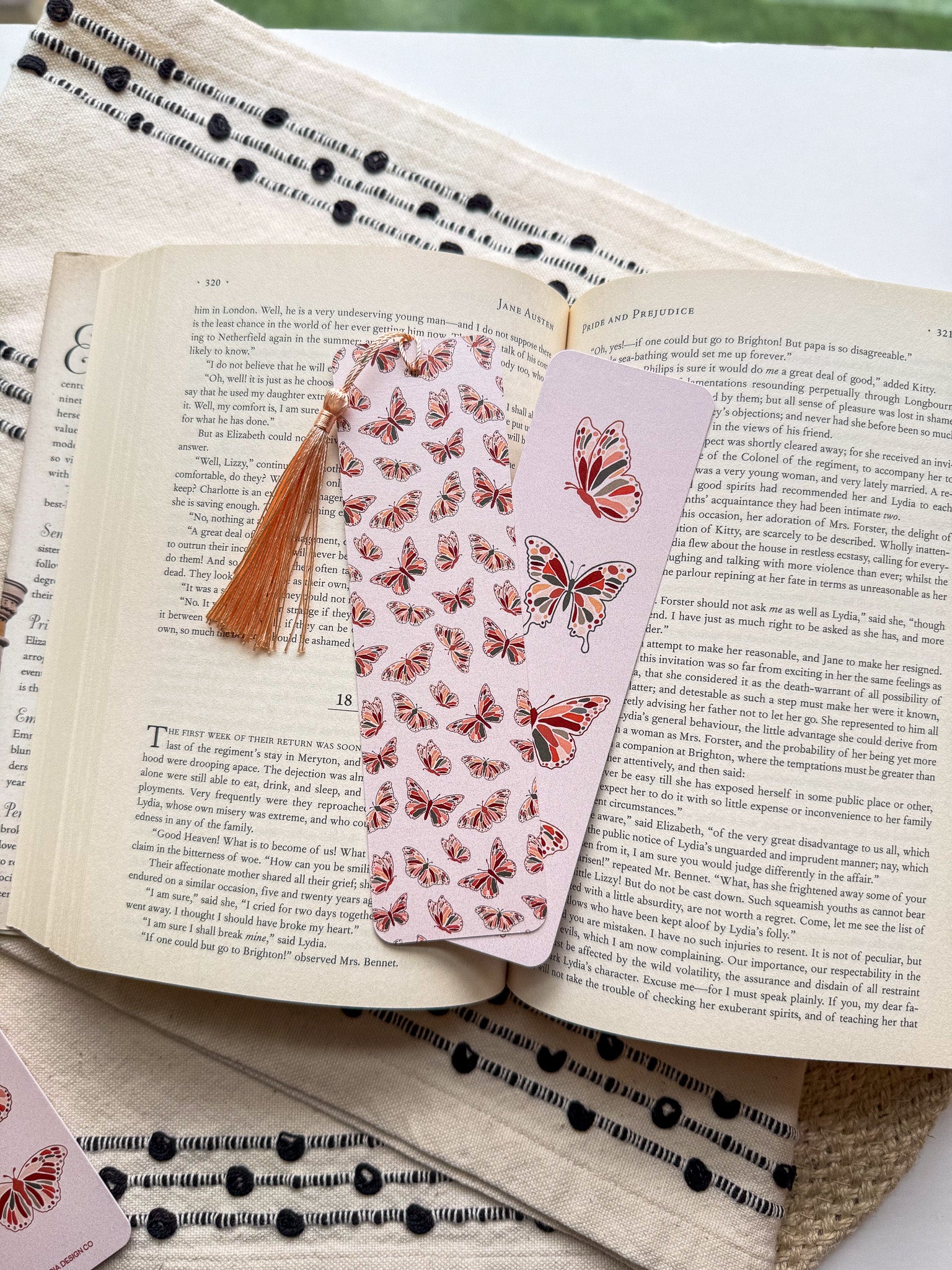 Butterfly Bookmark (Warm Tones)