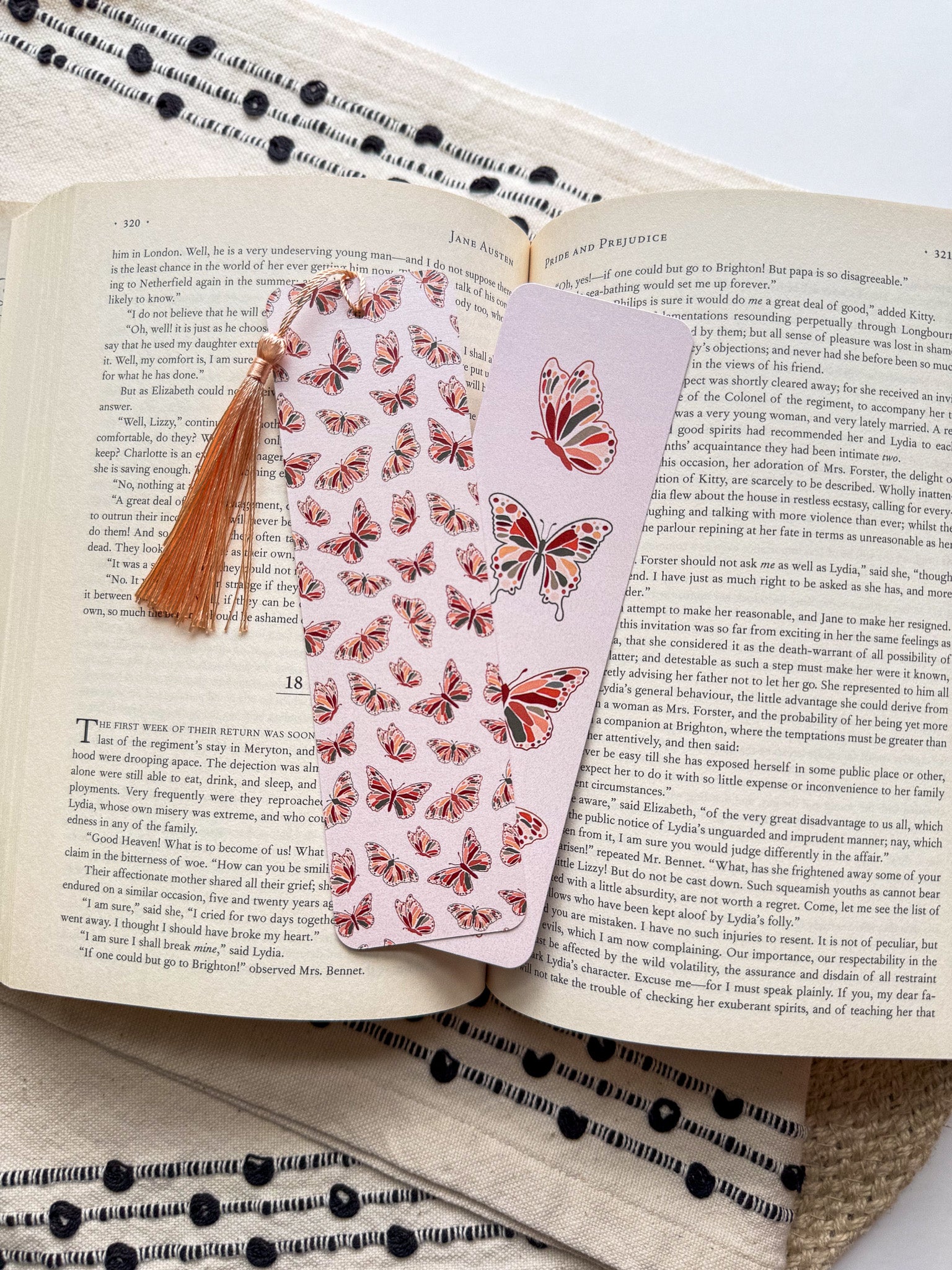 Butterfly Bookmark (Warm Tones)