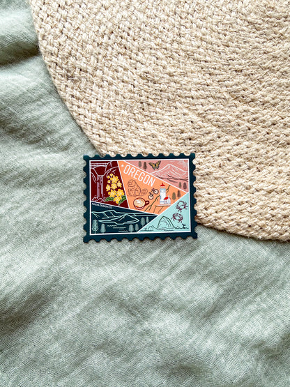 Oregon Stamp Magnet