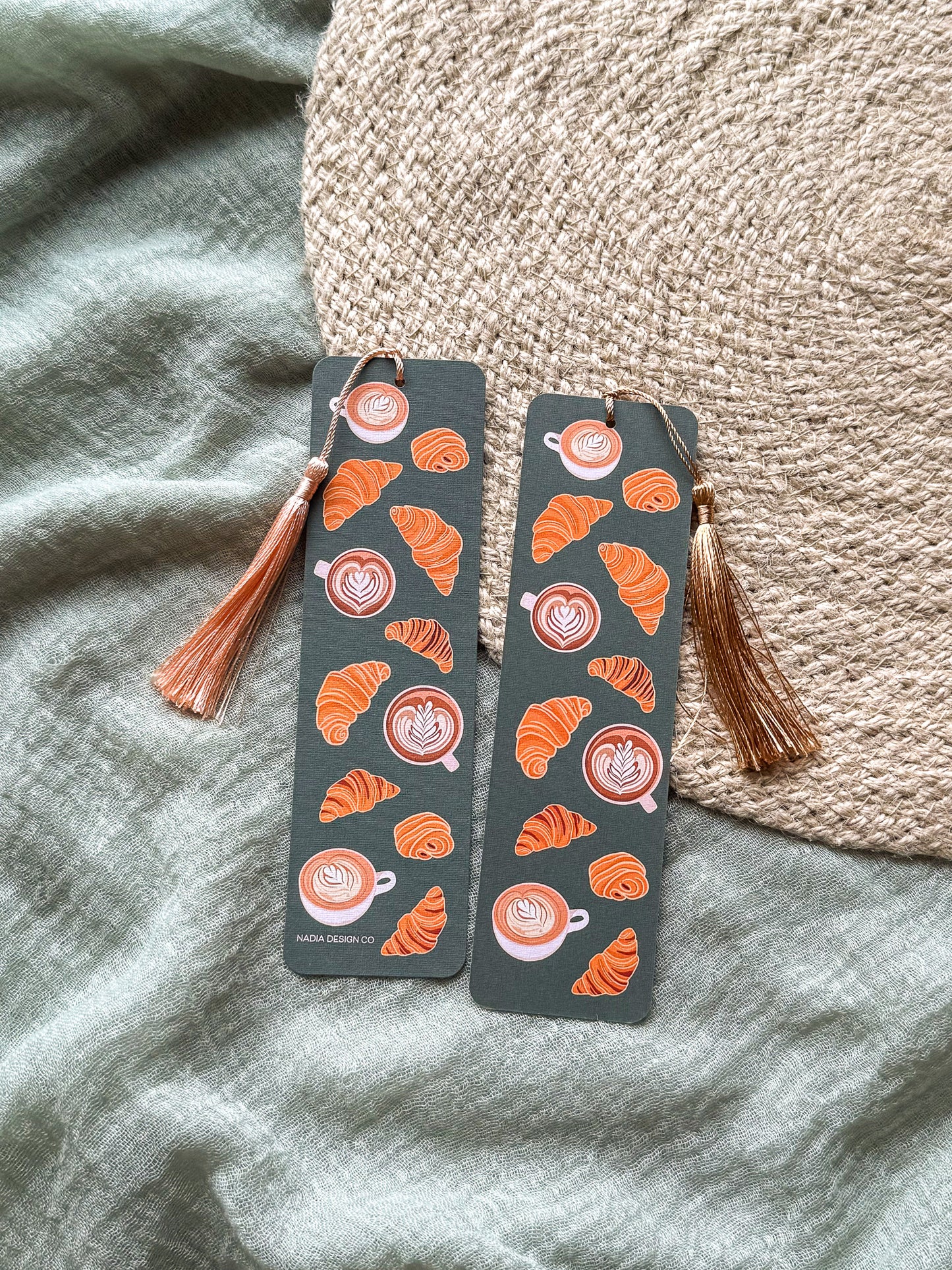 Lattes & Croissants Bookmark