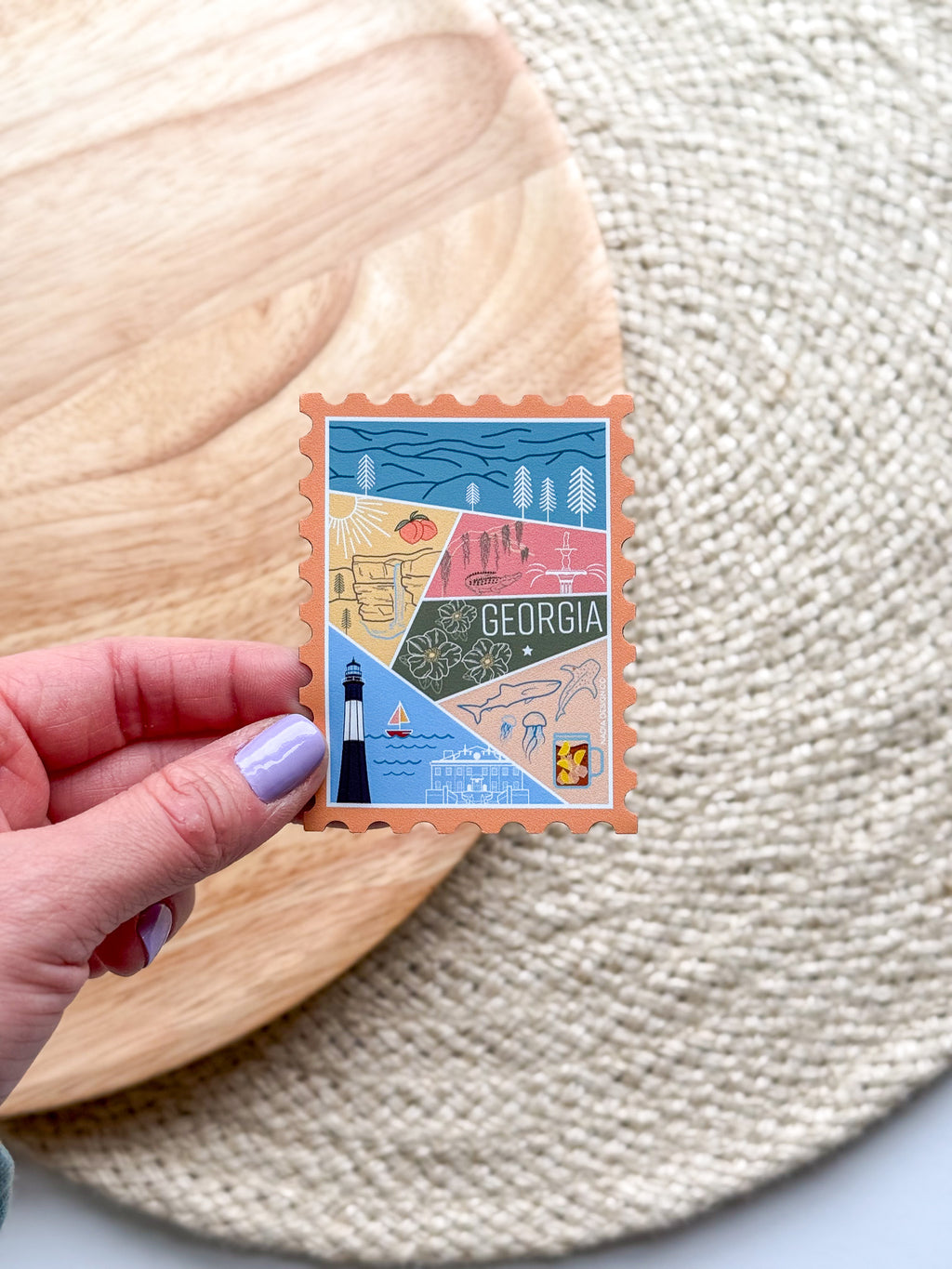 Georgia Stamp Magnet