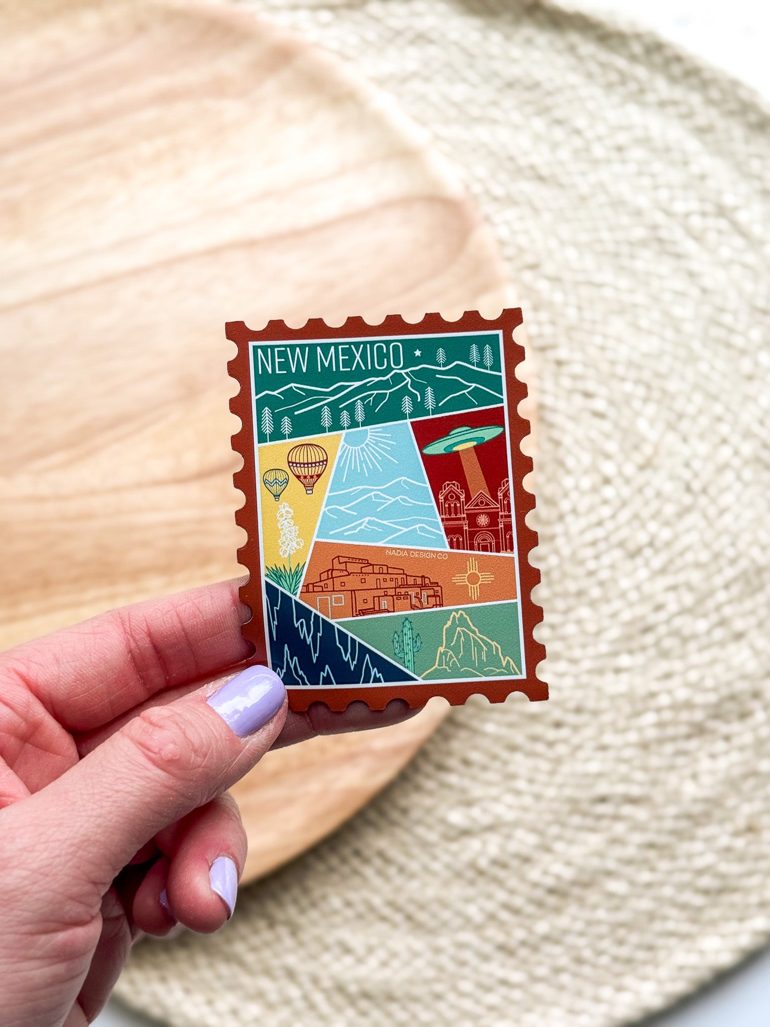 New Mexico Stamp Magnet