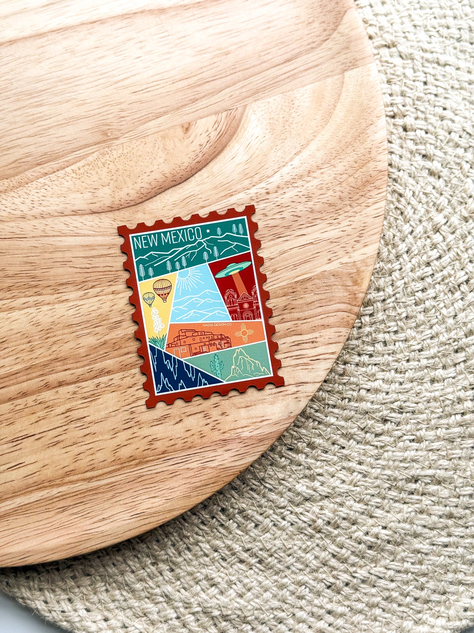 New Mexico Stamp Magnet