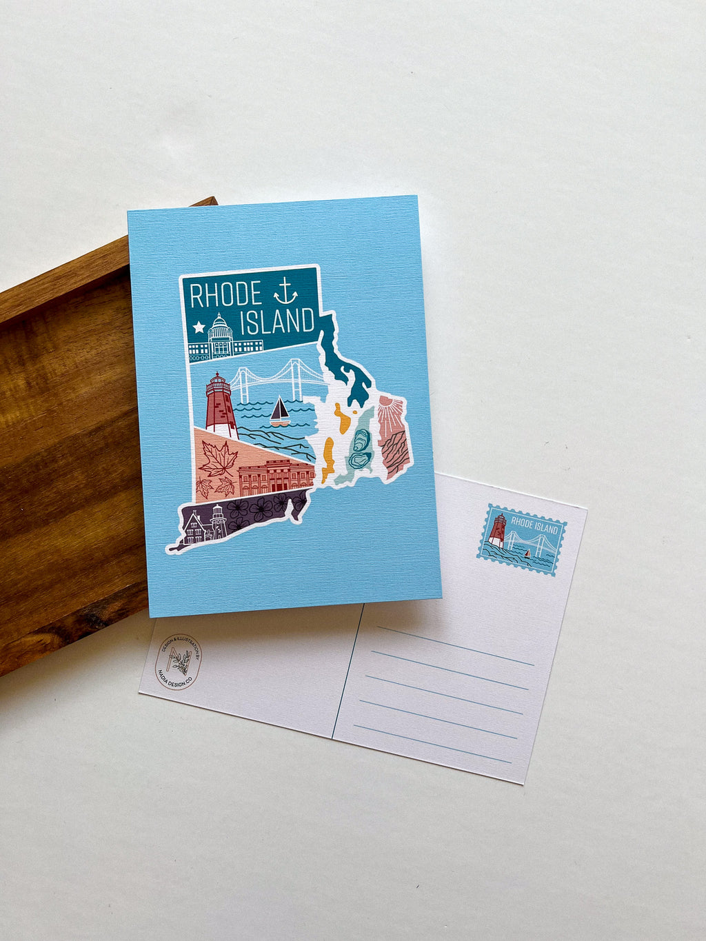 Rhode Island State Postcard