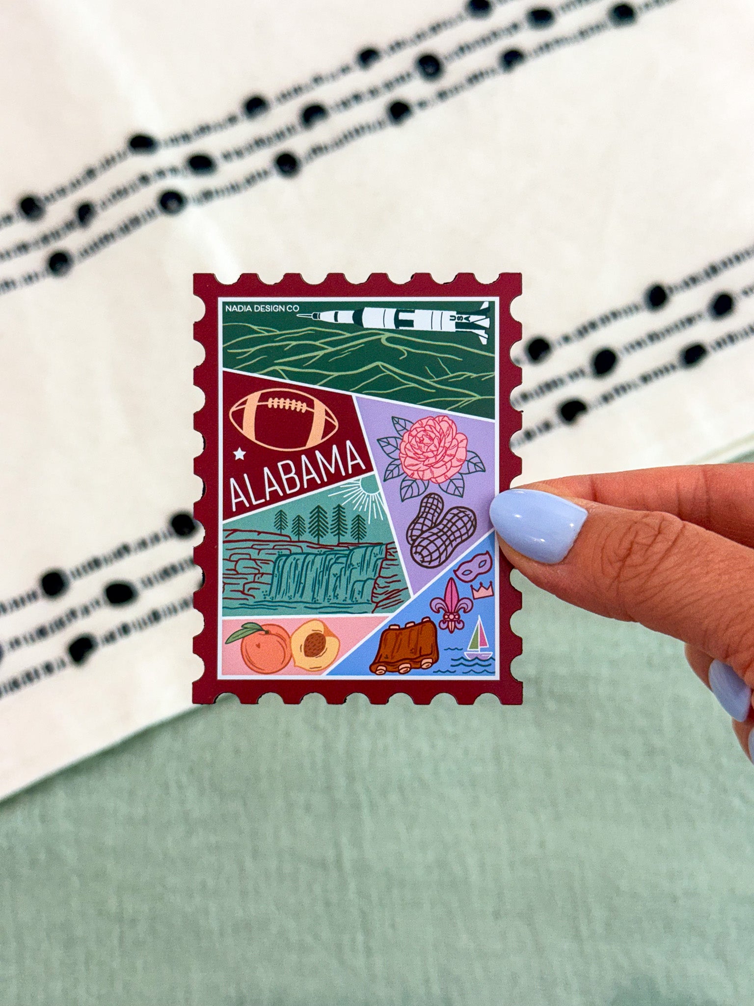 Alabama Stamp Magnet