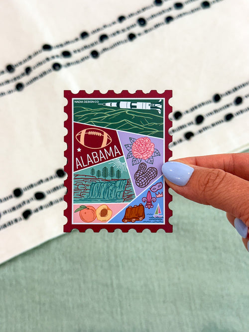 Alabama Stamp Magnet