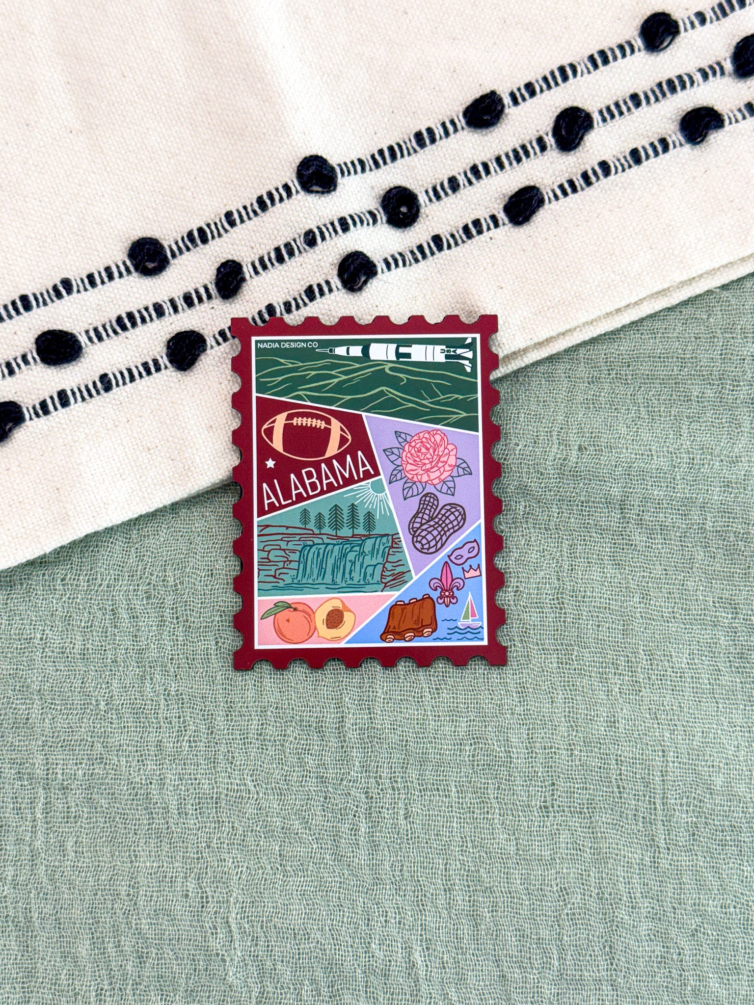 Alabama Stamp Magnet