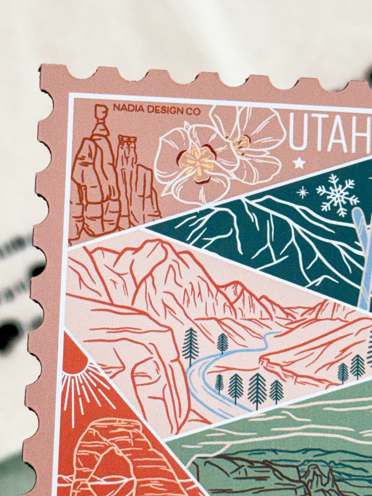 Utah Stamp Magnet
