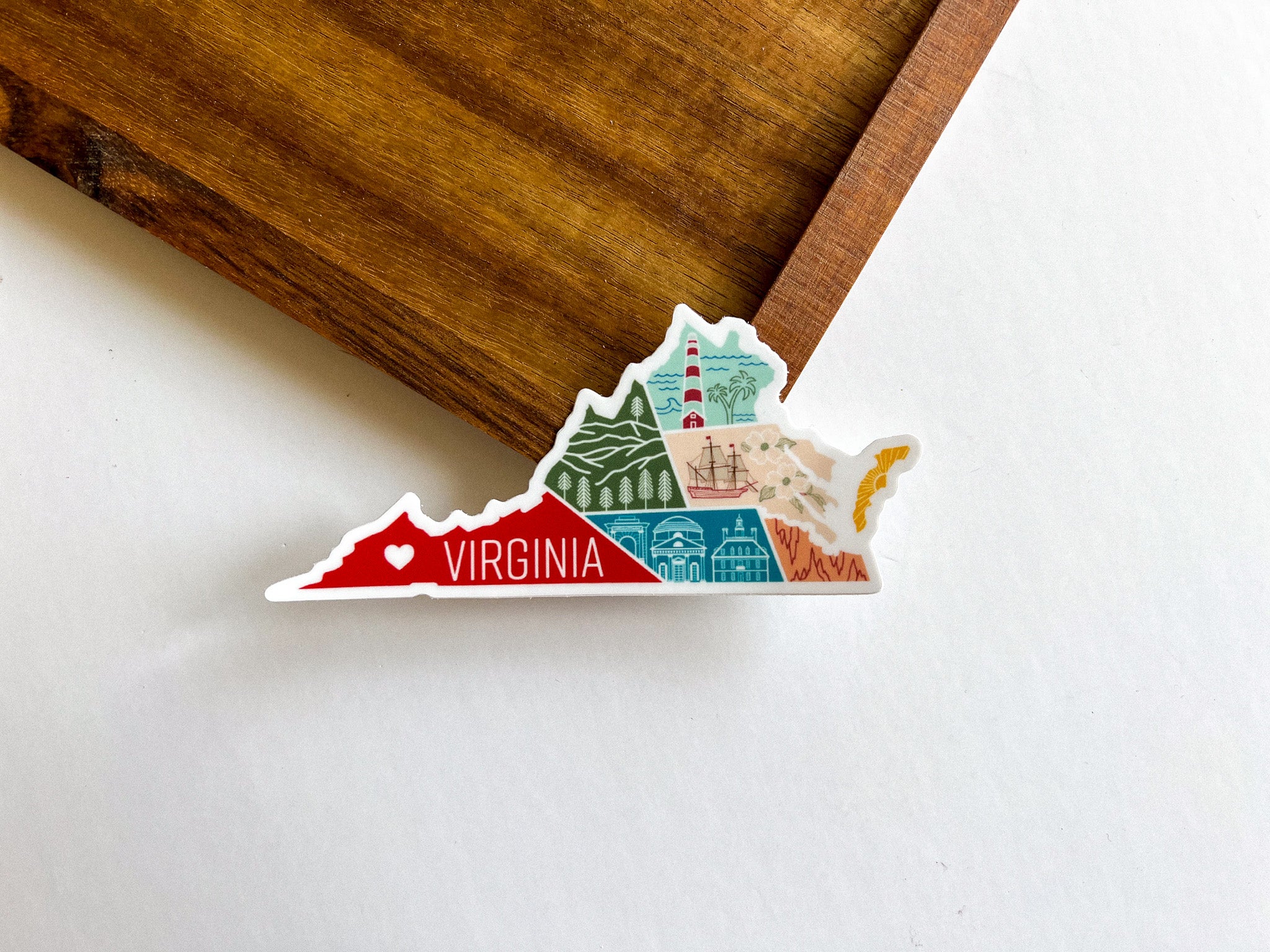 Virginia State Sticker – Nadia Design Co
