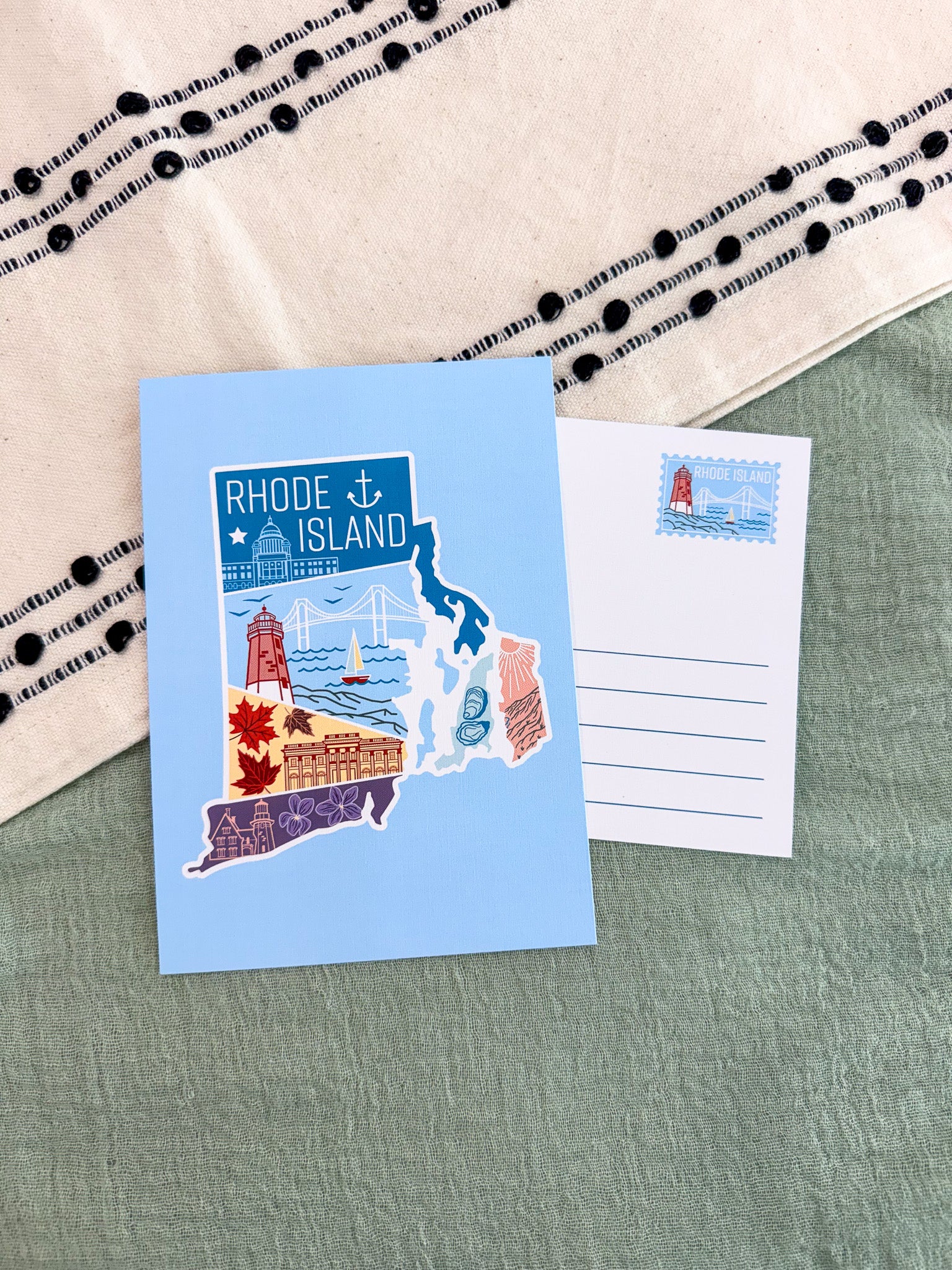 Rhode Island State Postcard