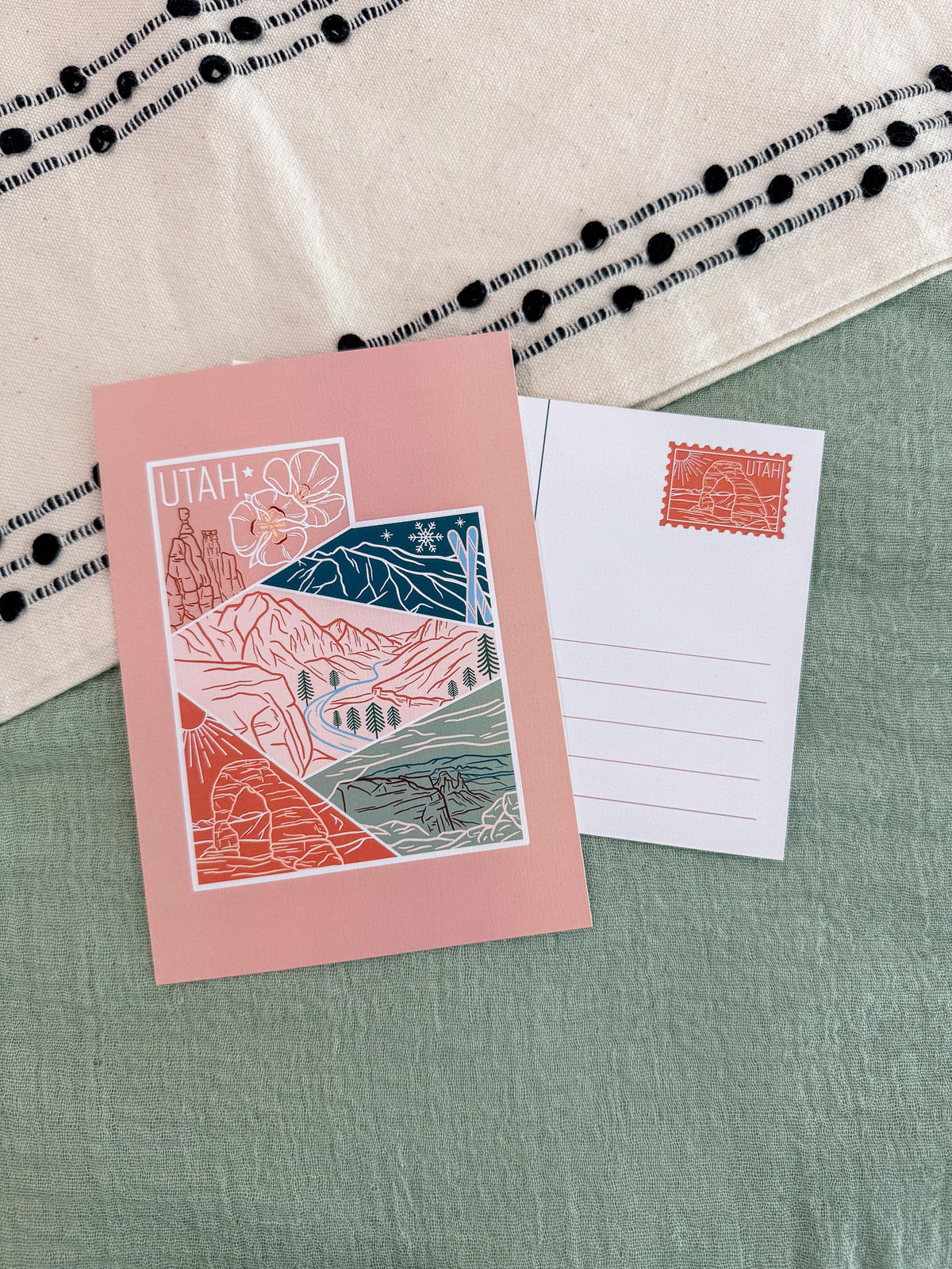 Utah Travel Postcard