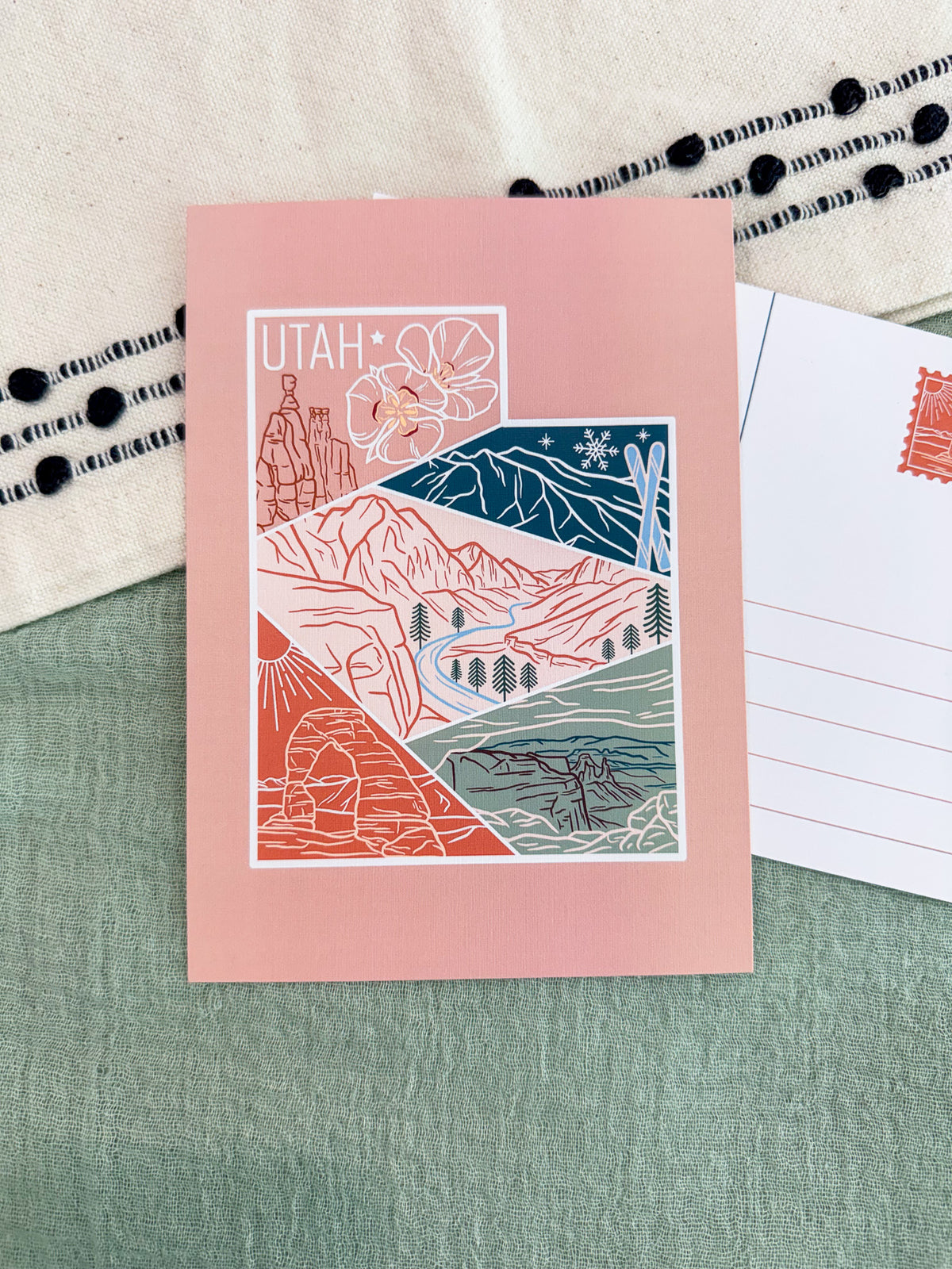 Utah Travel Postcard
