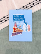 Rhode Island State Postcard