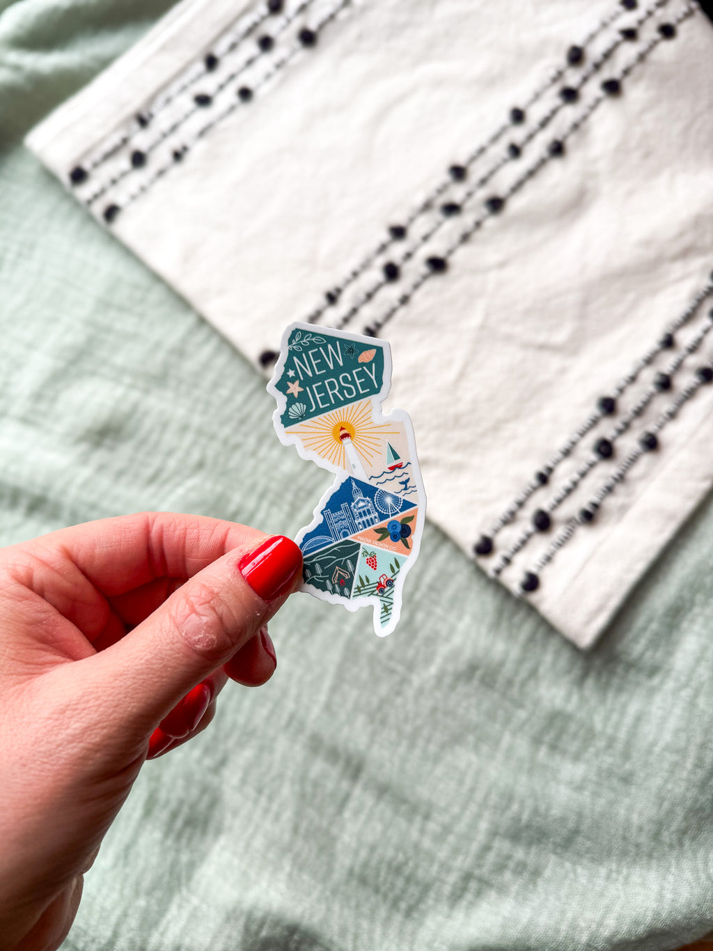 New Jersey State Sticker