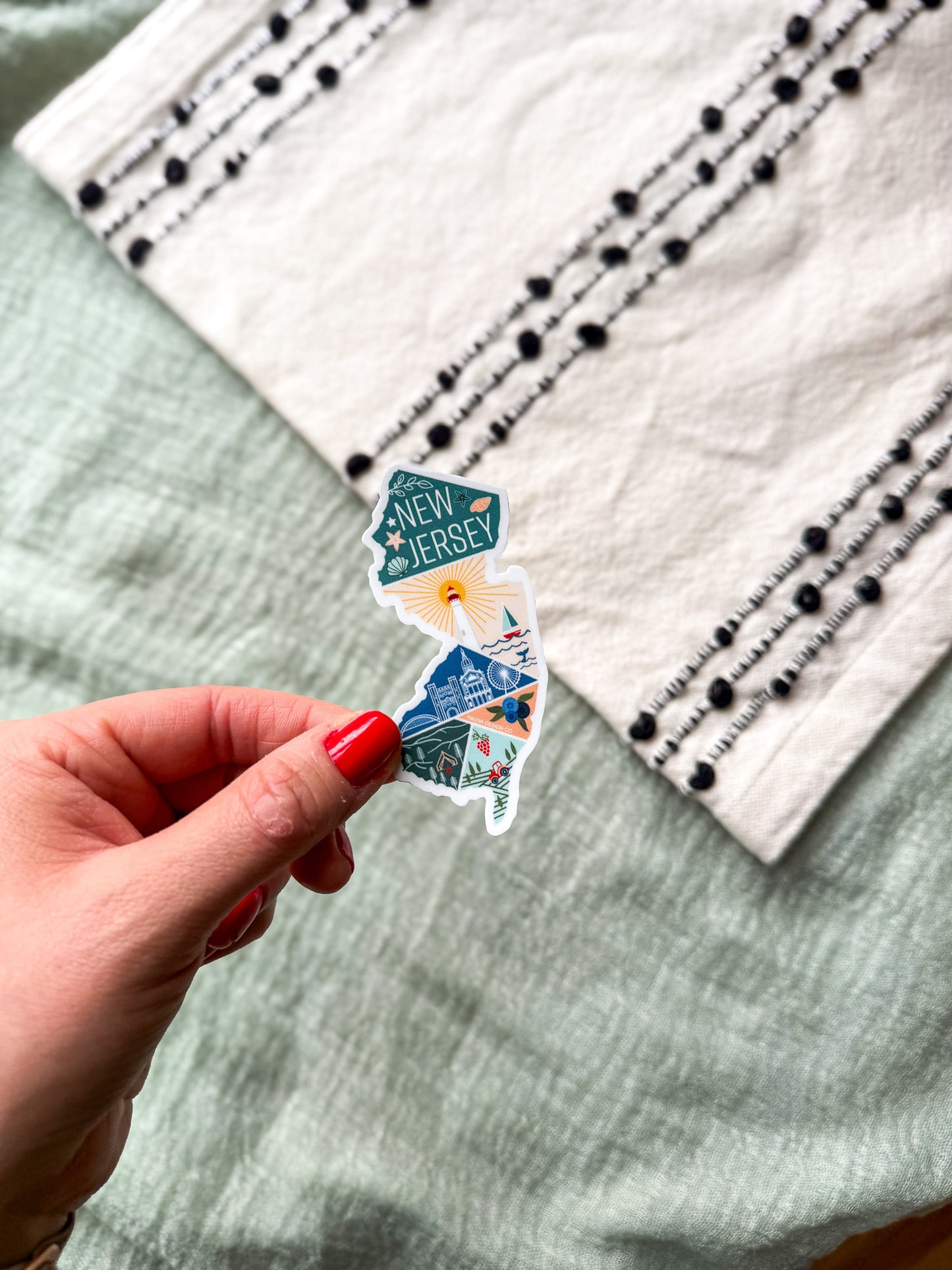 New Jersey State Sticker